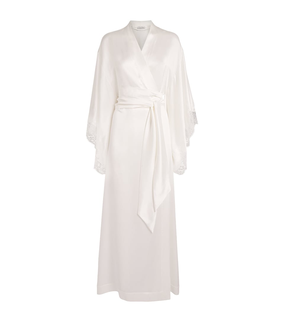 Carine Gilson Womens Short Silk Cérès Robe Nat/nat