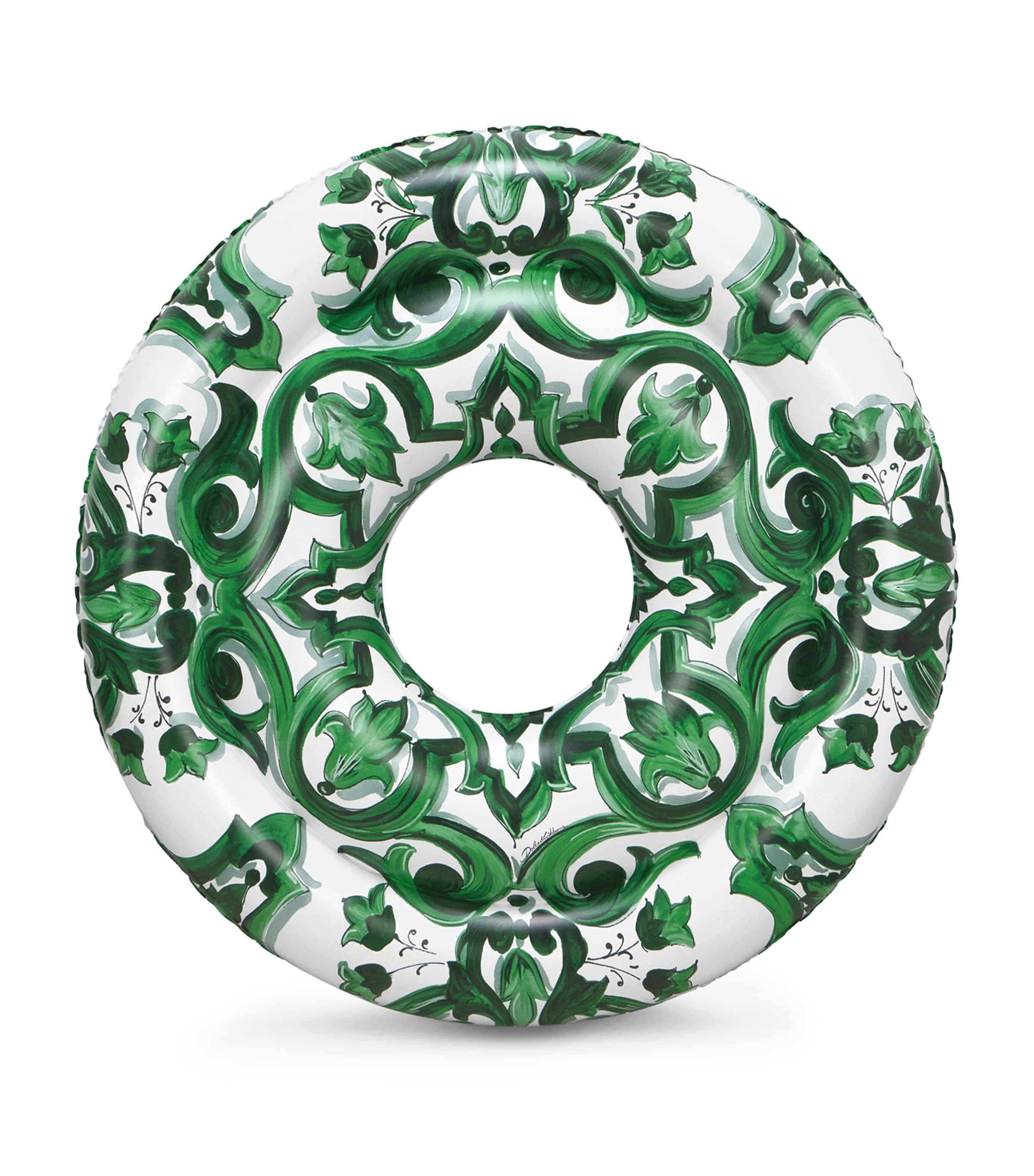 Dolce&Gabbana Casa Verde Maiolica Inflatable Pool Ring (130cm) Verde Maiolica