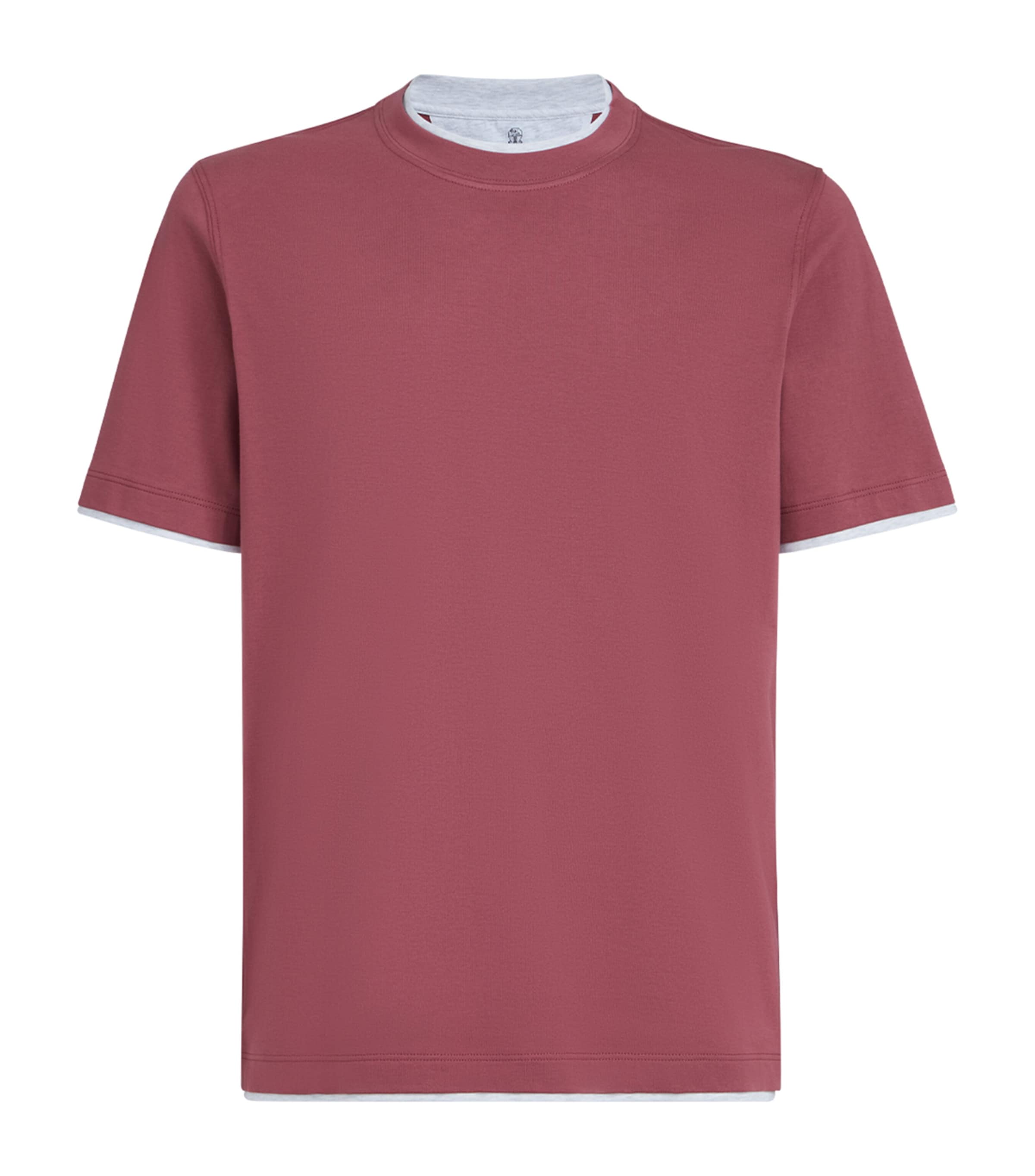Cotton Faux-Layered T-Shirt