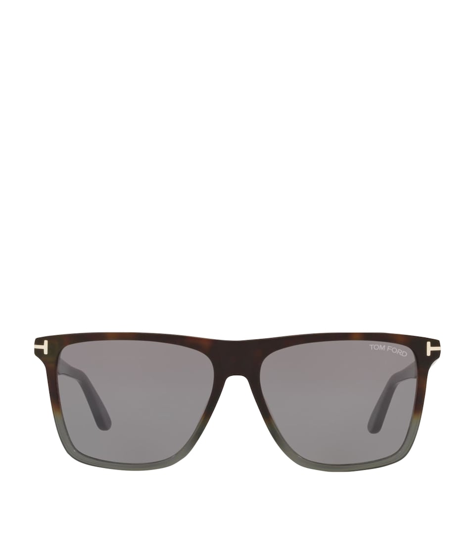 TOM FORD FT0832 Square Sunglasses Brown