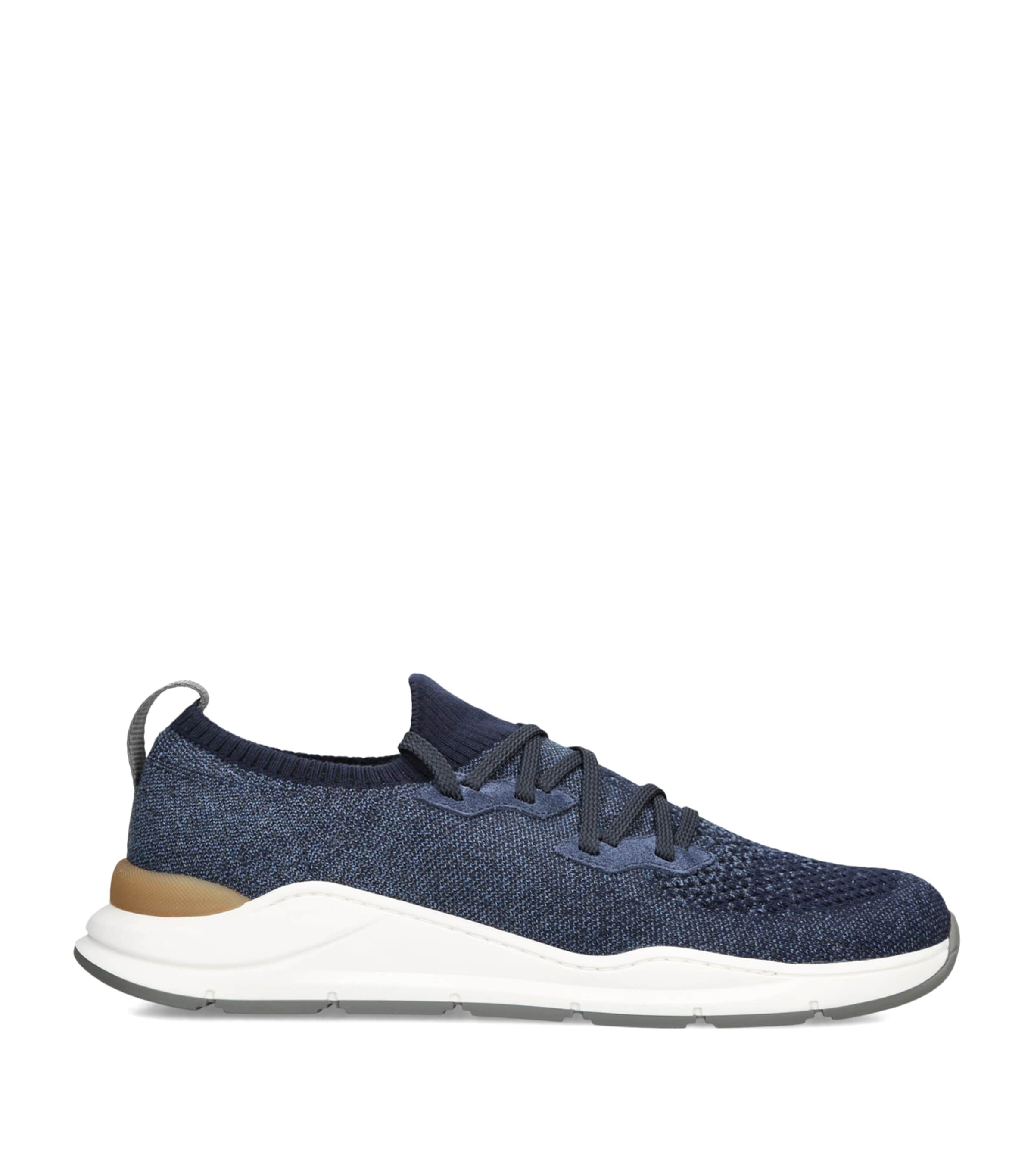 Brunello Cucinelli Kids Knitted Sneakers Blue/dark