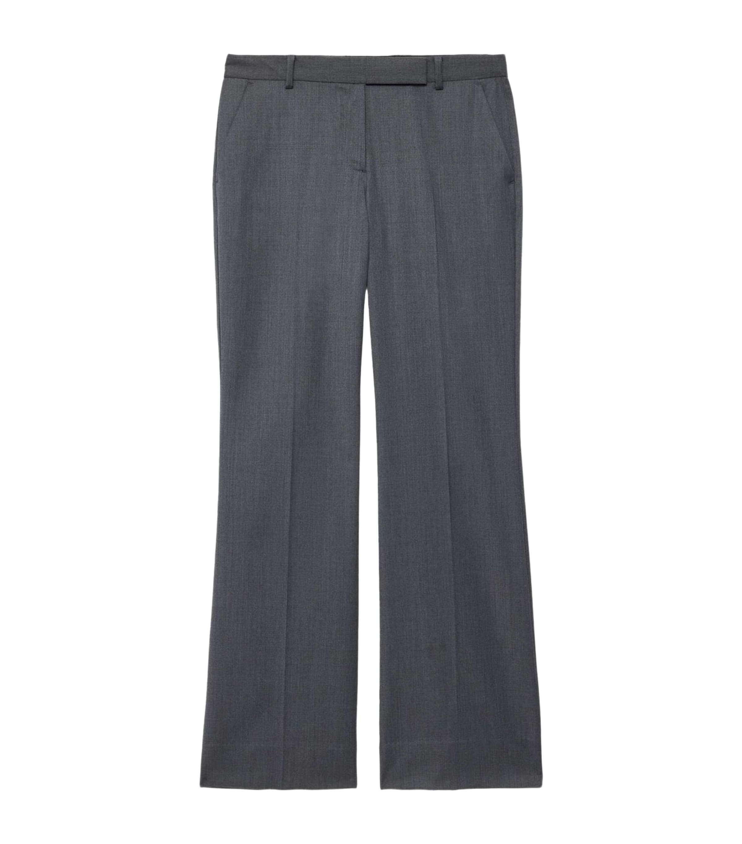 AllSaints Womens Solace Bootcut Trousers Charcoal Grey
