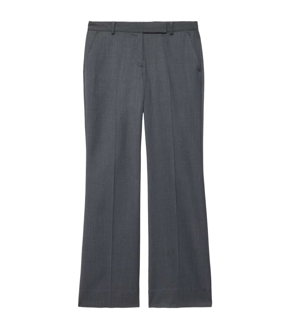 AllSaints Womens Solace Bootcut Trousers Charcoal Grey