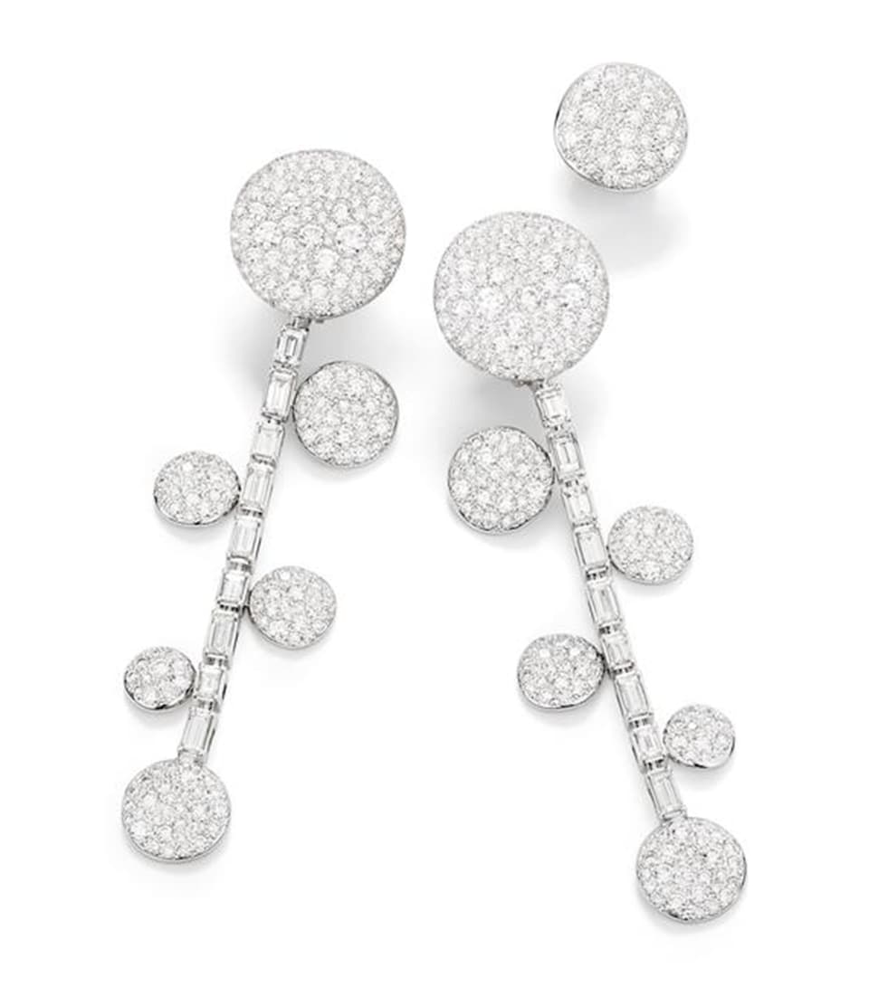 White Gold and Diamond Sabbia Earrings