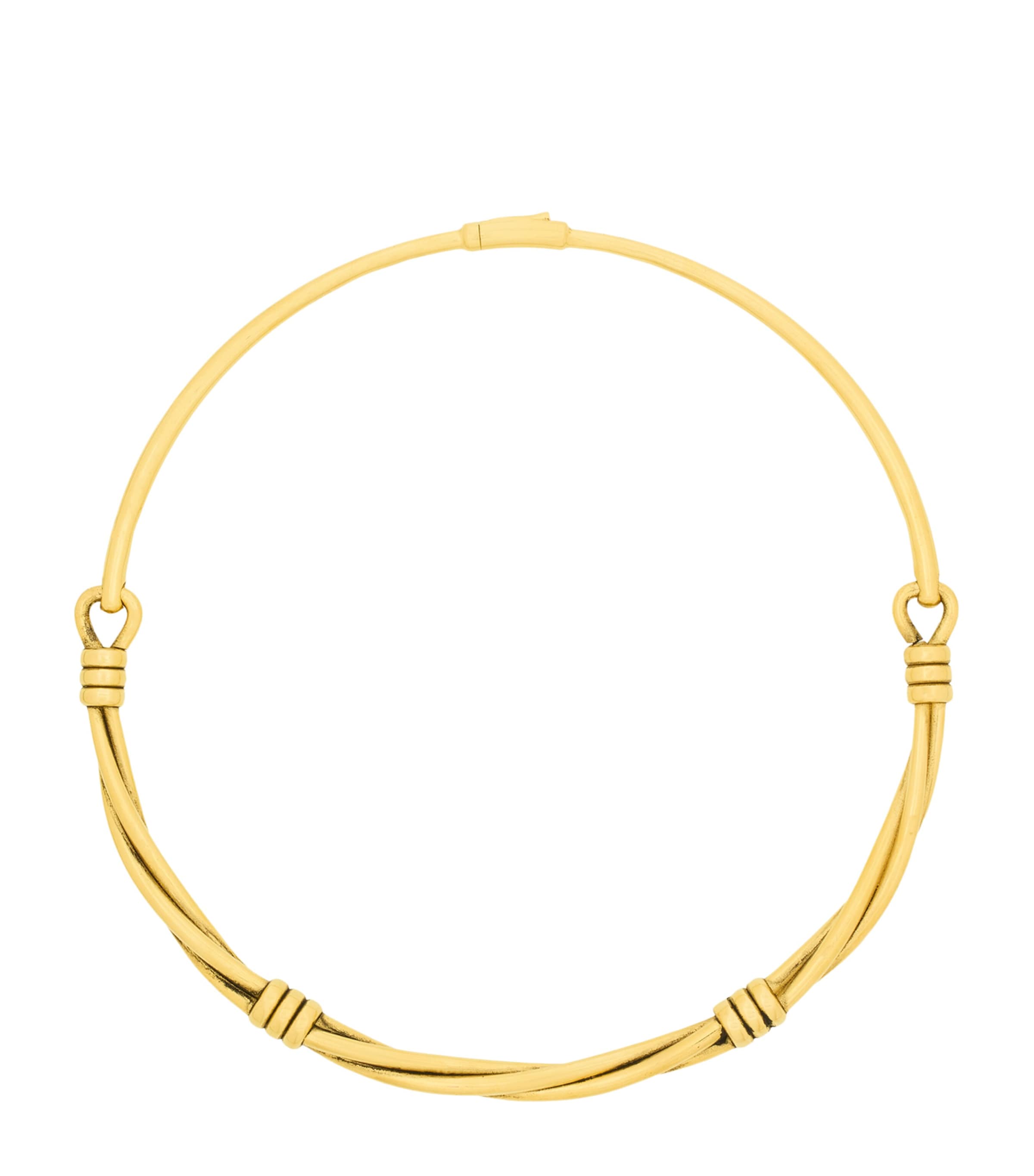 Saint Laurent Twisted Thread Choker Necklace