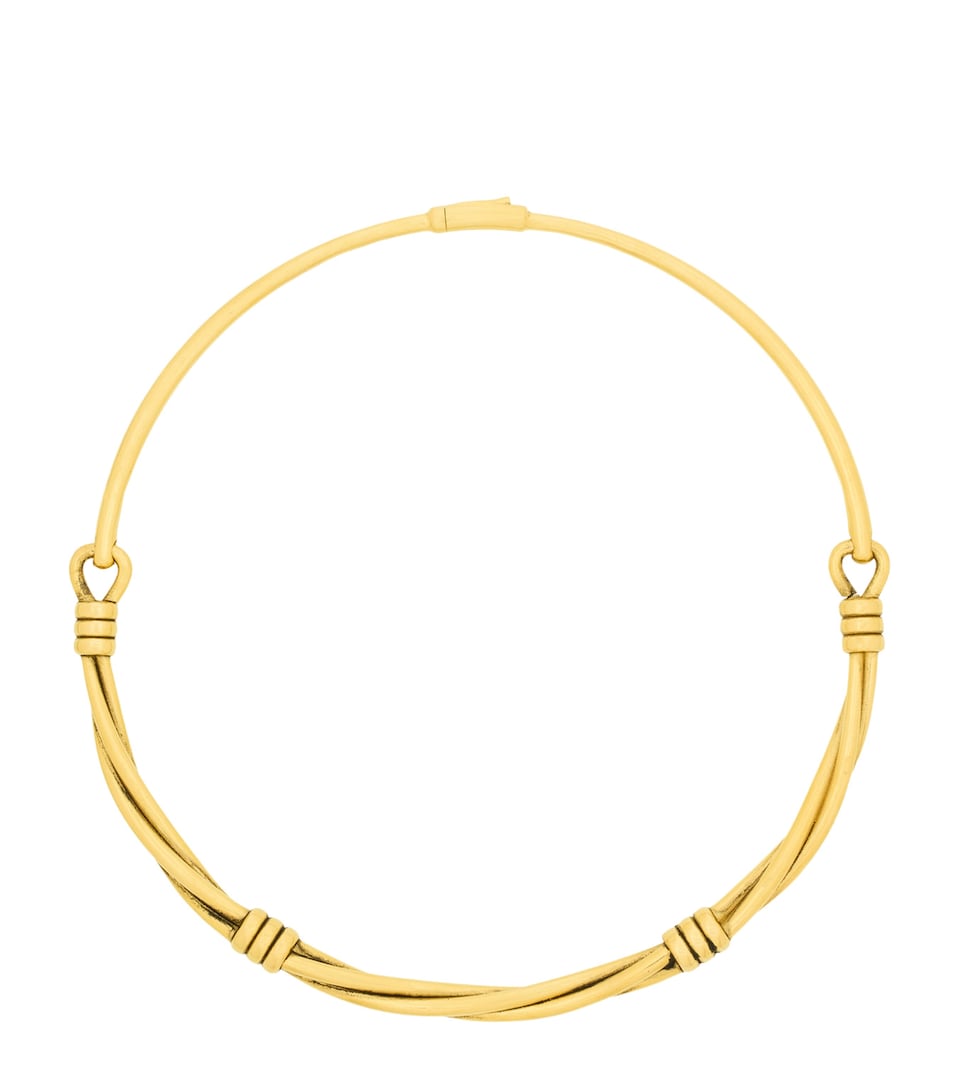 Saint Laurent Twisted Thread Choker Necklace
