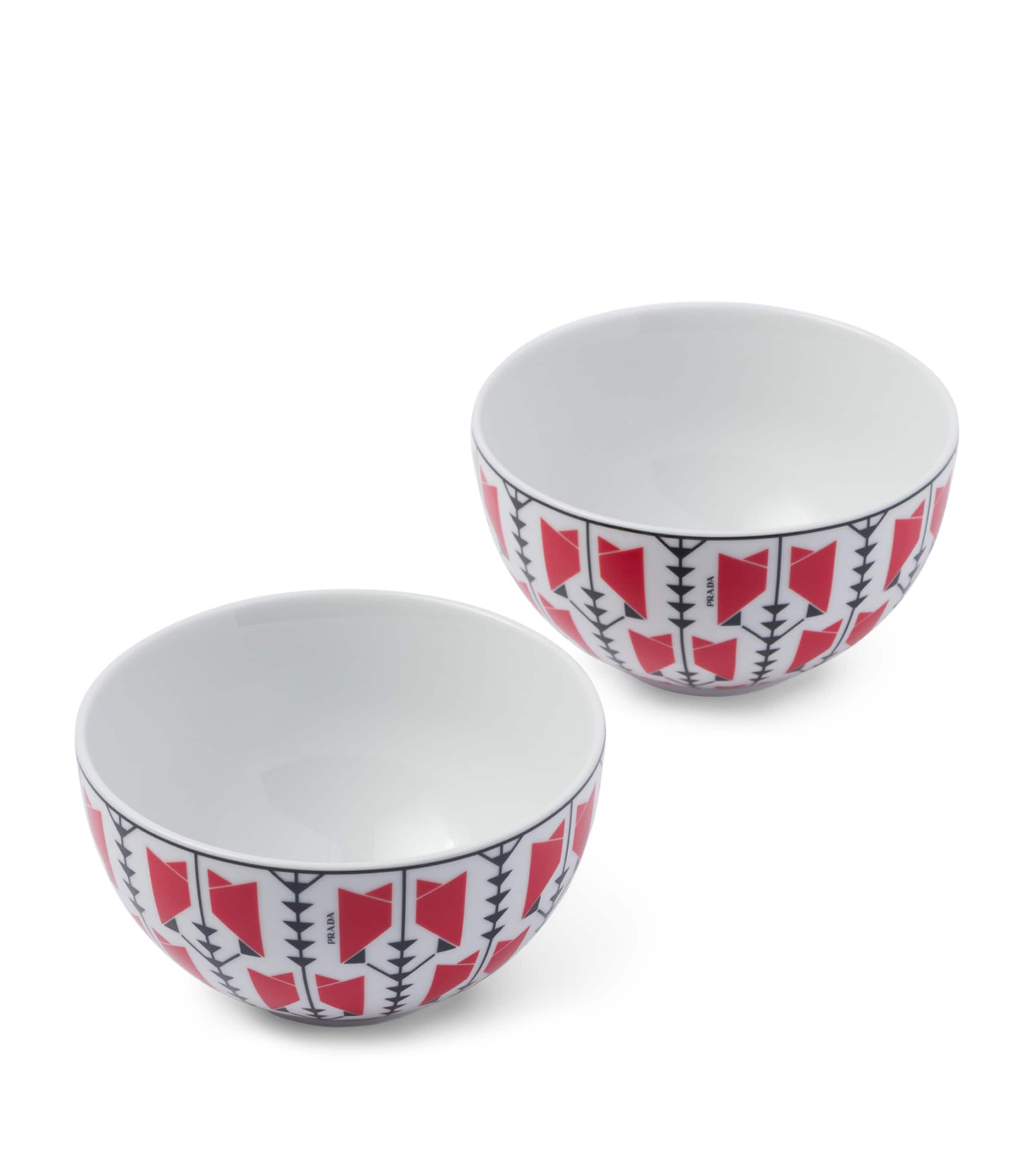Prada Set of 2 Vienna Arrows Cereal Bowls (12cm)