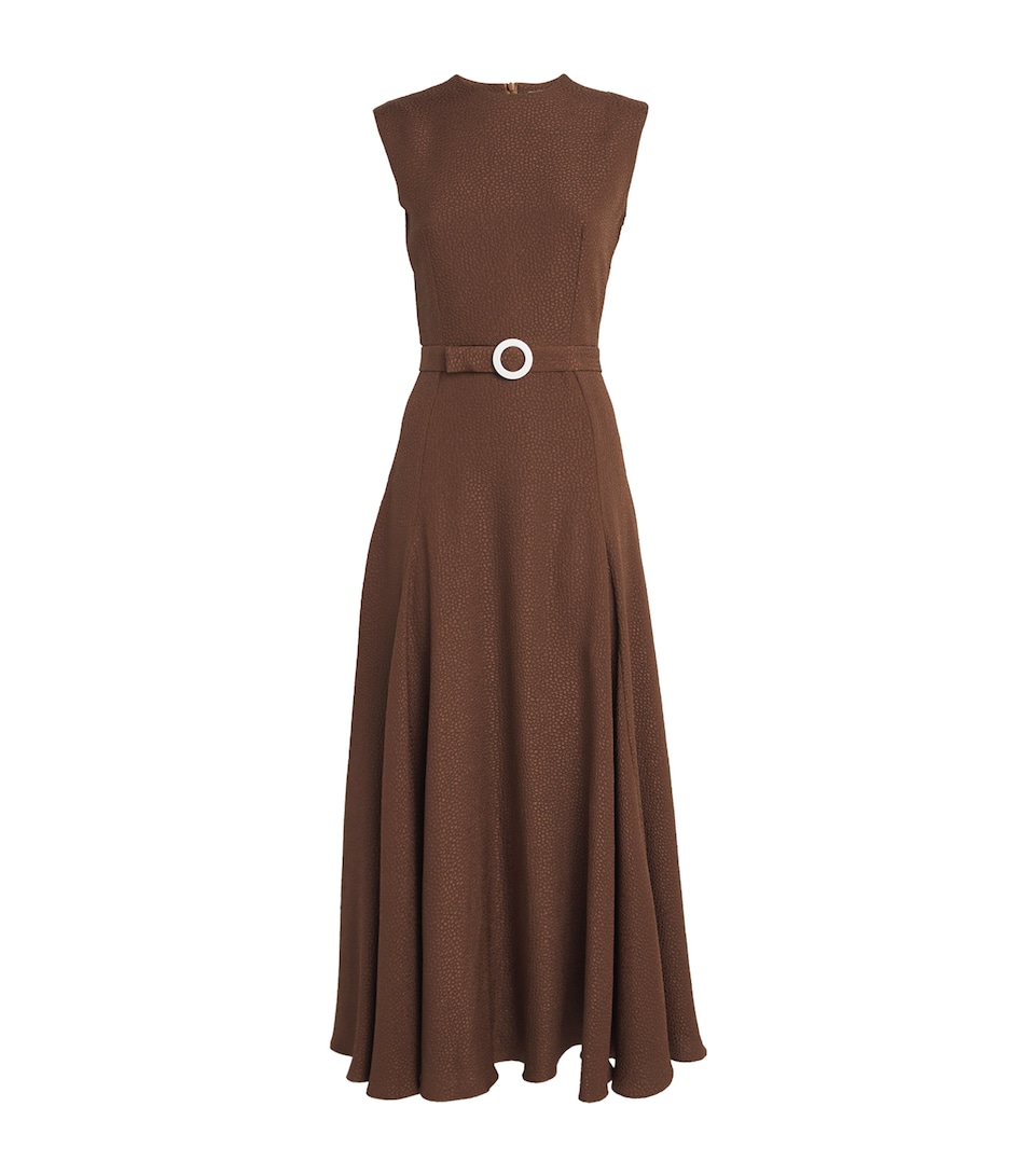 Textured Jete Midi Dress
