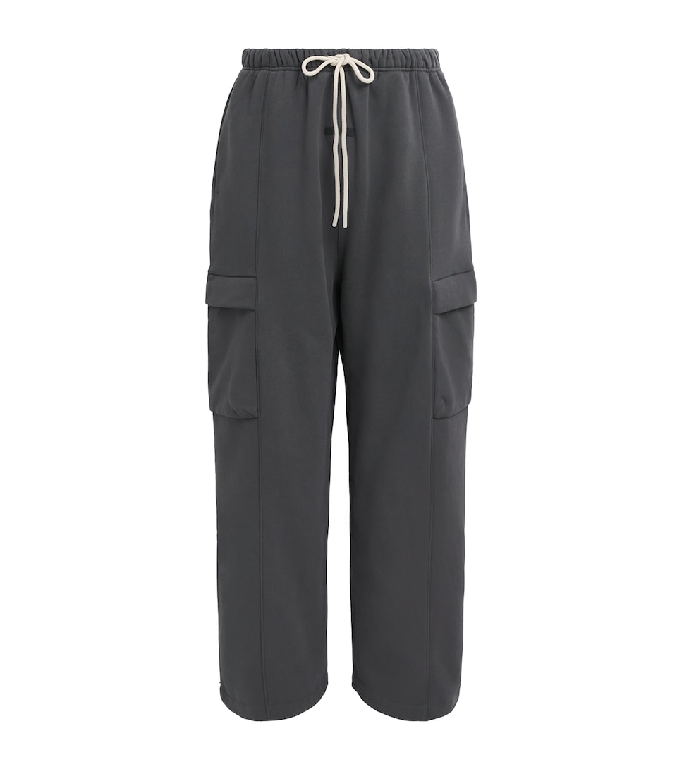FEAR OF GOD ESSENTIALS Mens Cargo Field Sweatpants Iron Grey