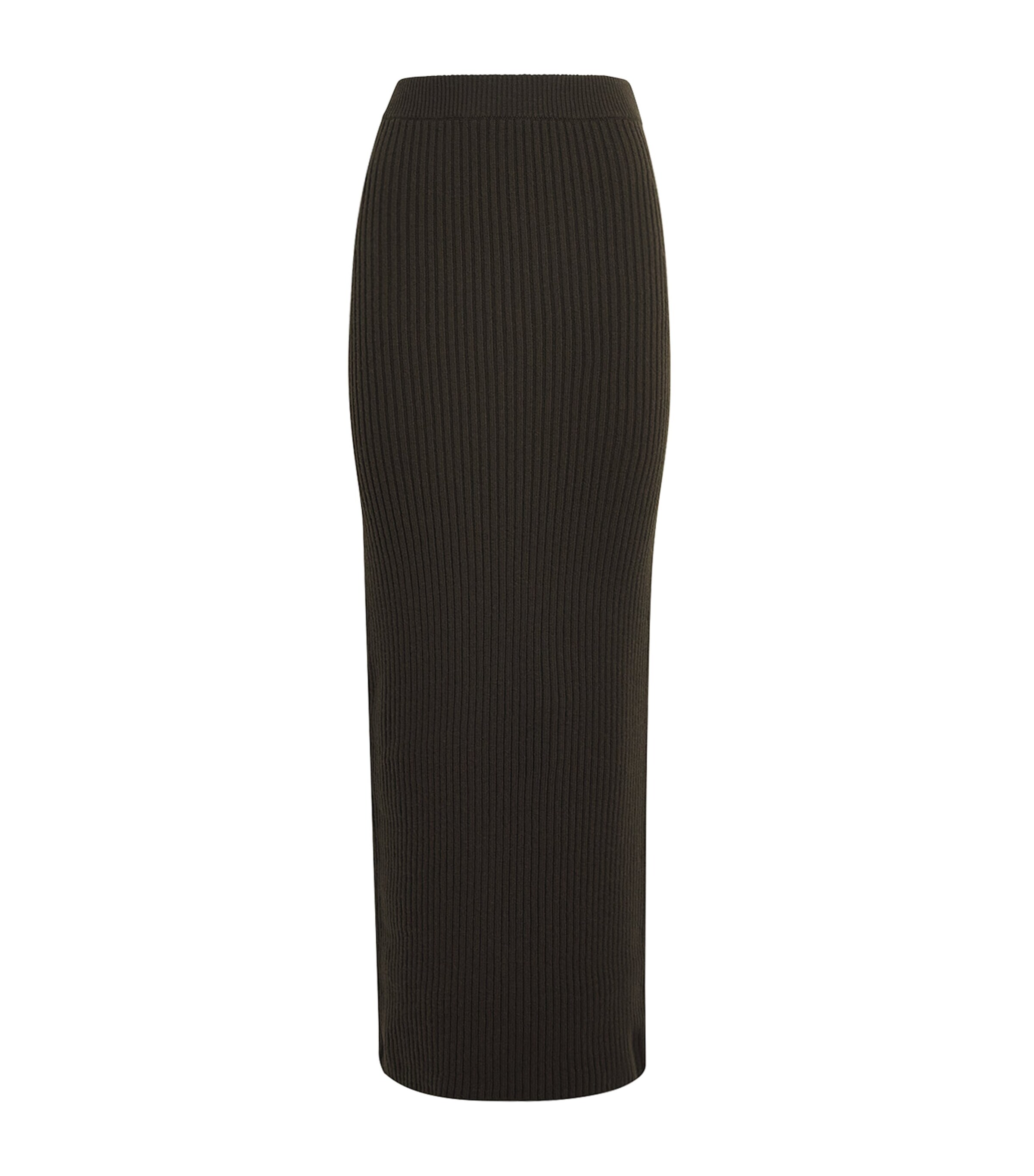 Virgin Wool-Blend Midi Skirt