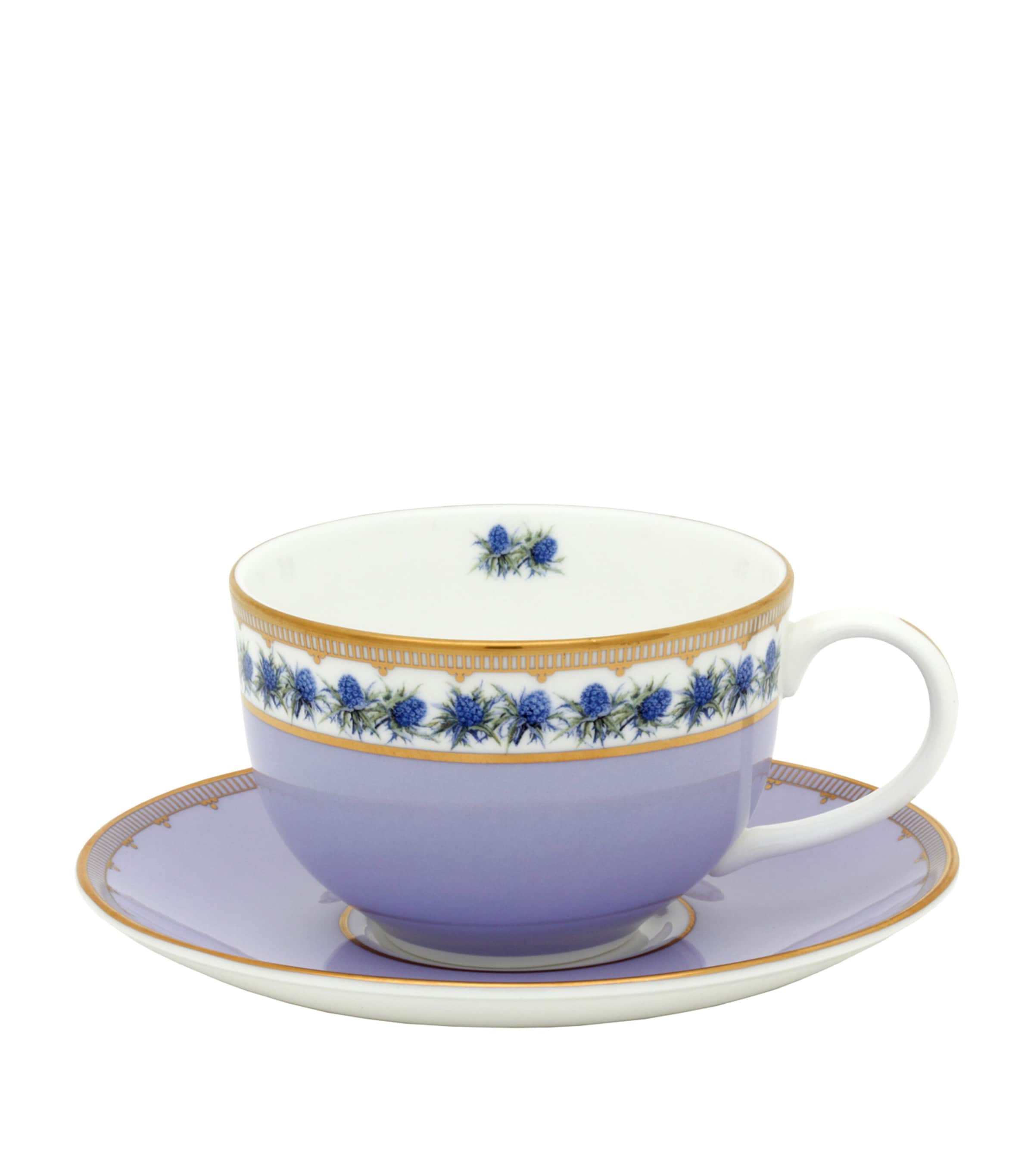 Shell Garden Floral Teacup and Saucer