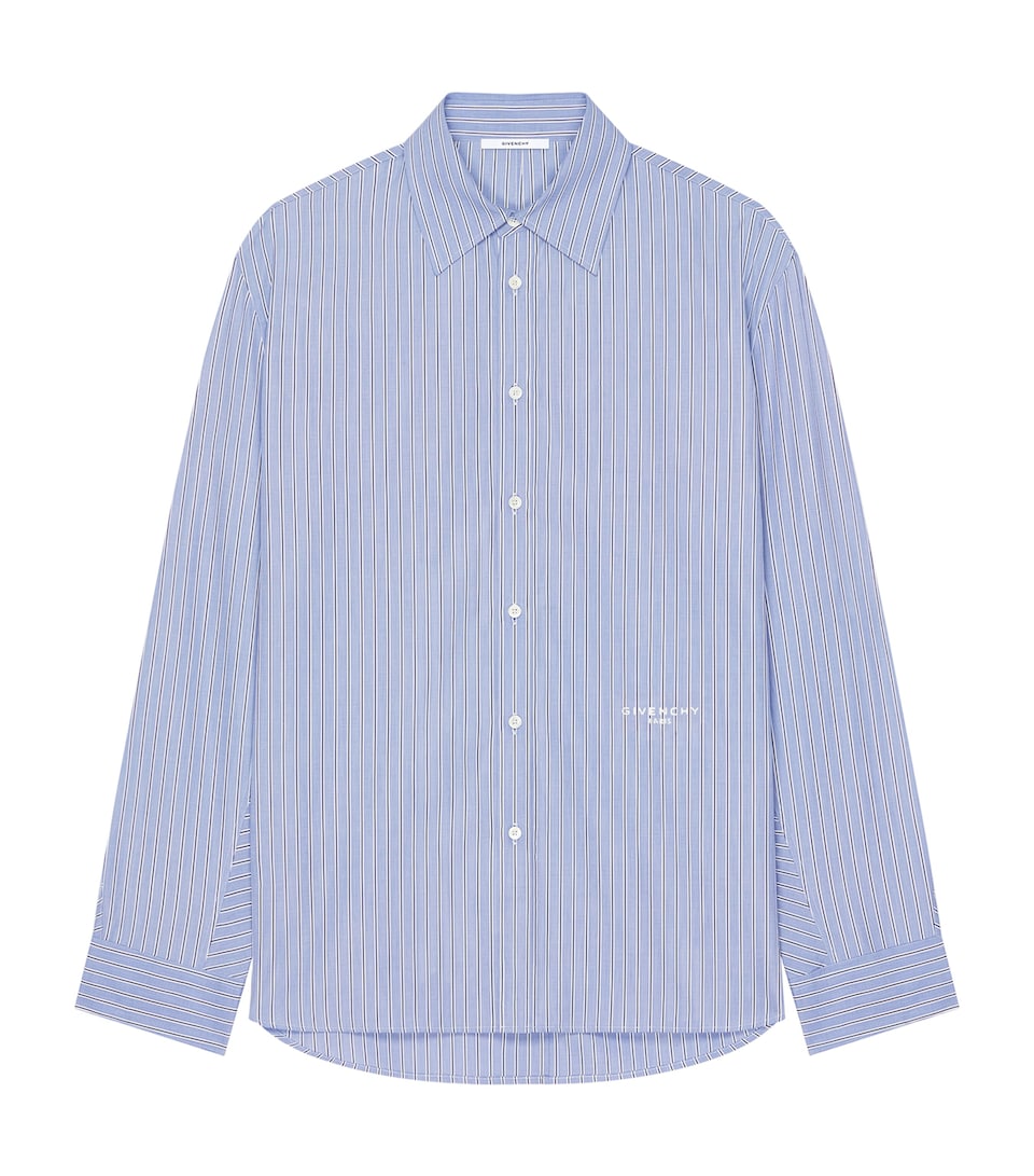 Givenchy Mens Cotton Stripe Couture Seam Shirt