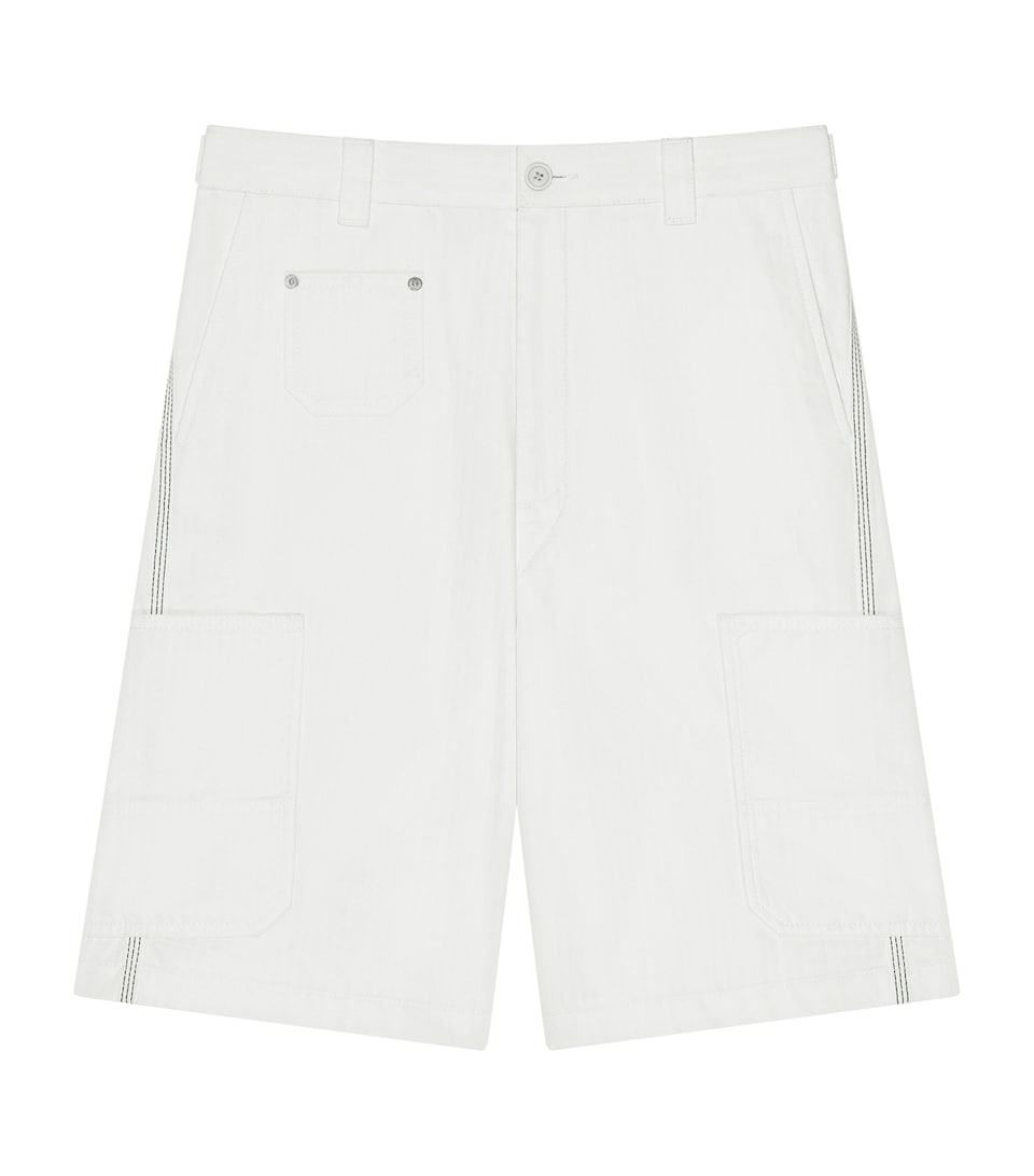Herringbone Cargo Shorts