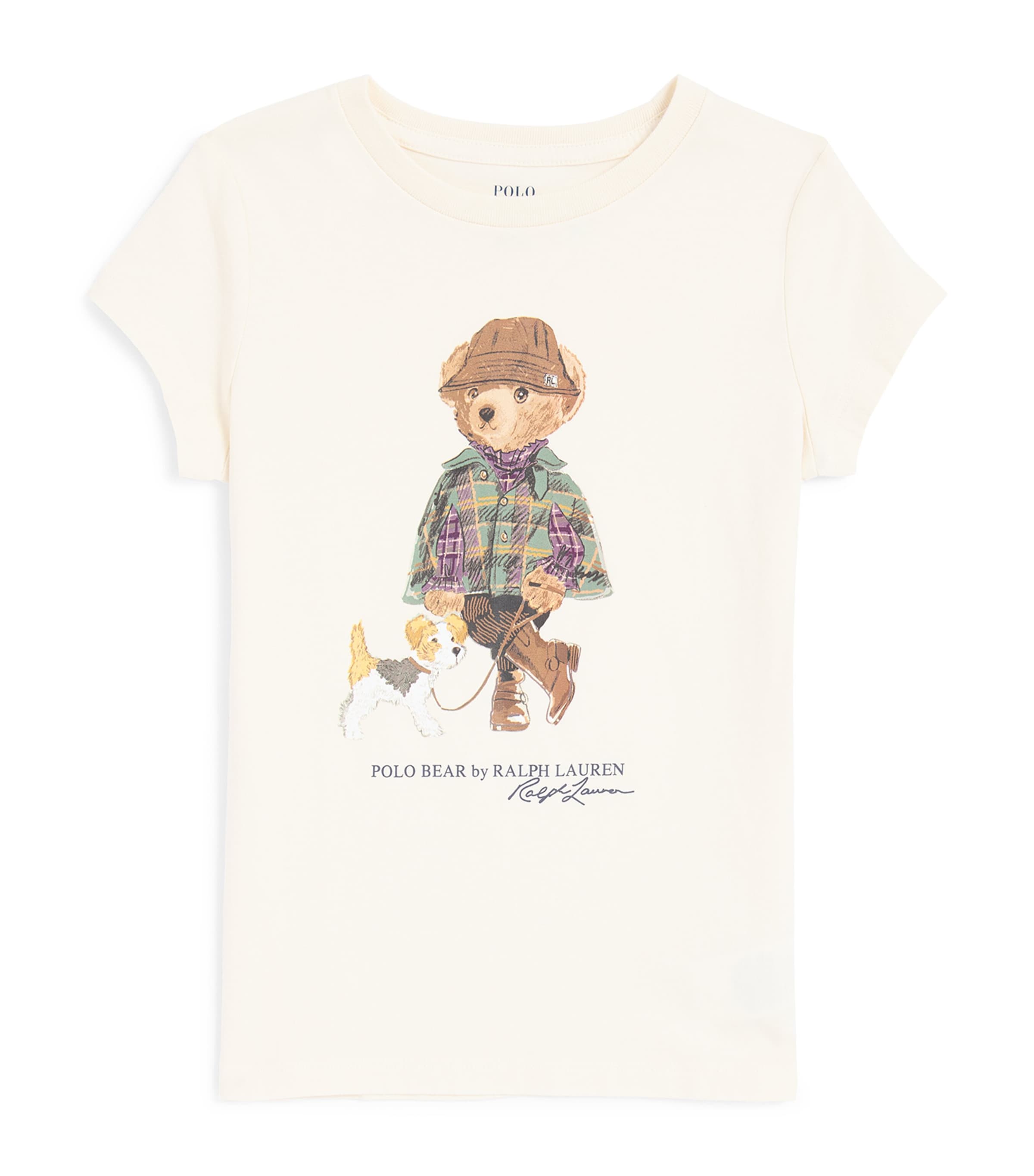 Ralph Lauren Kids Cotton Polo Bear T-Shirt (2-6 Years) Estate Cream