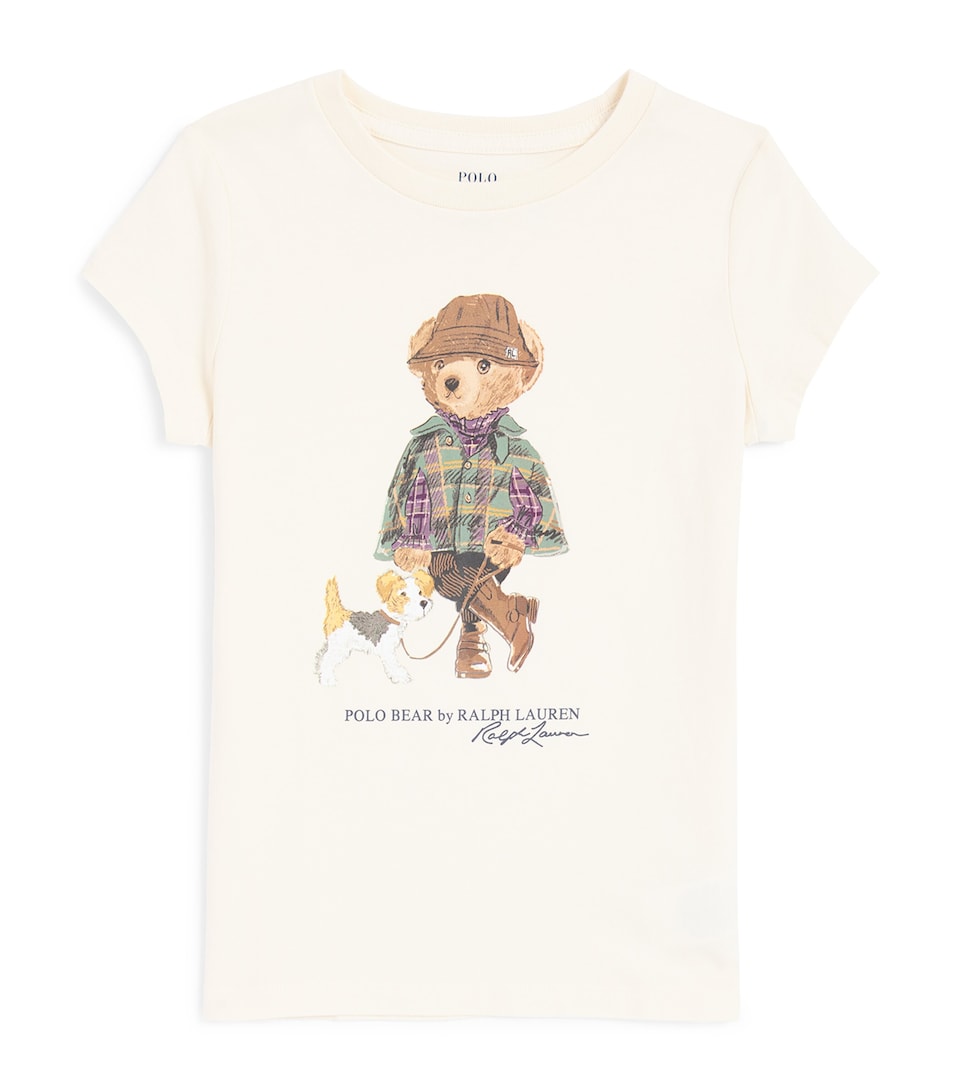 Ralph Lauren Kids Cotton Polo Bear T-Shirt (2-6 Years) Estate Cream
