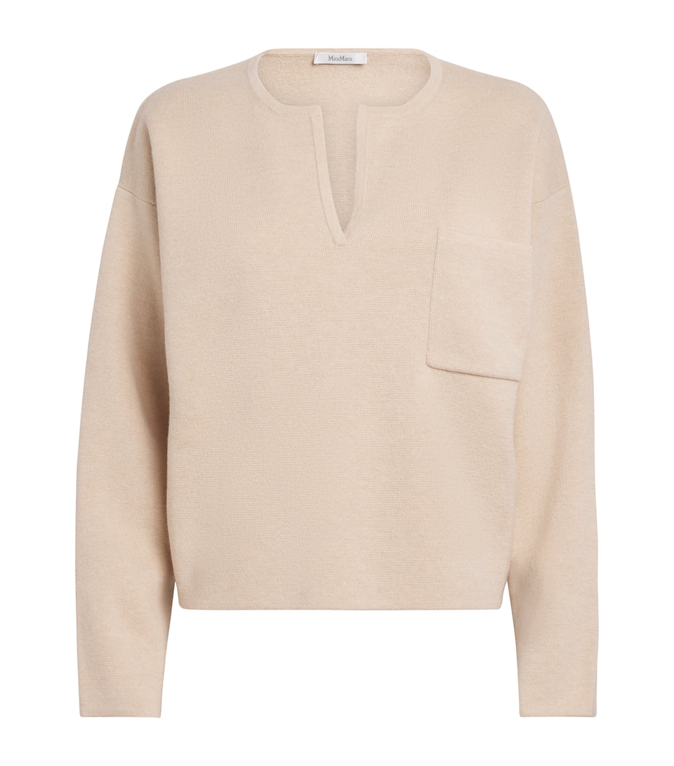 Wool-Cashmere V-Neck Sweater