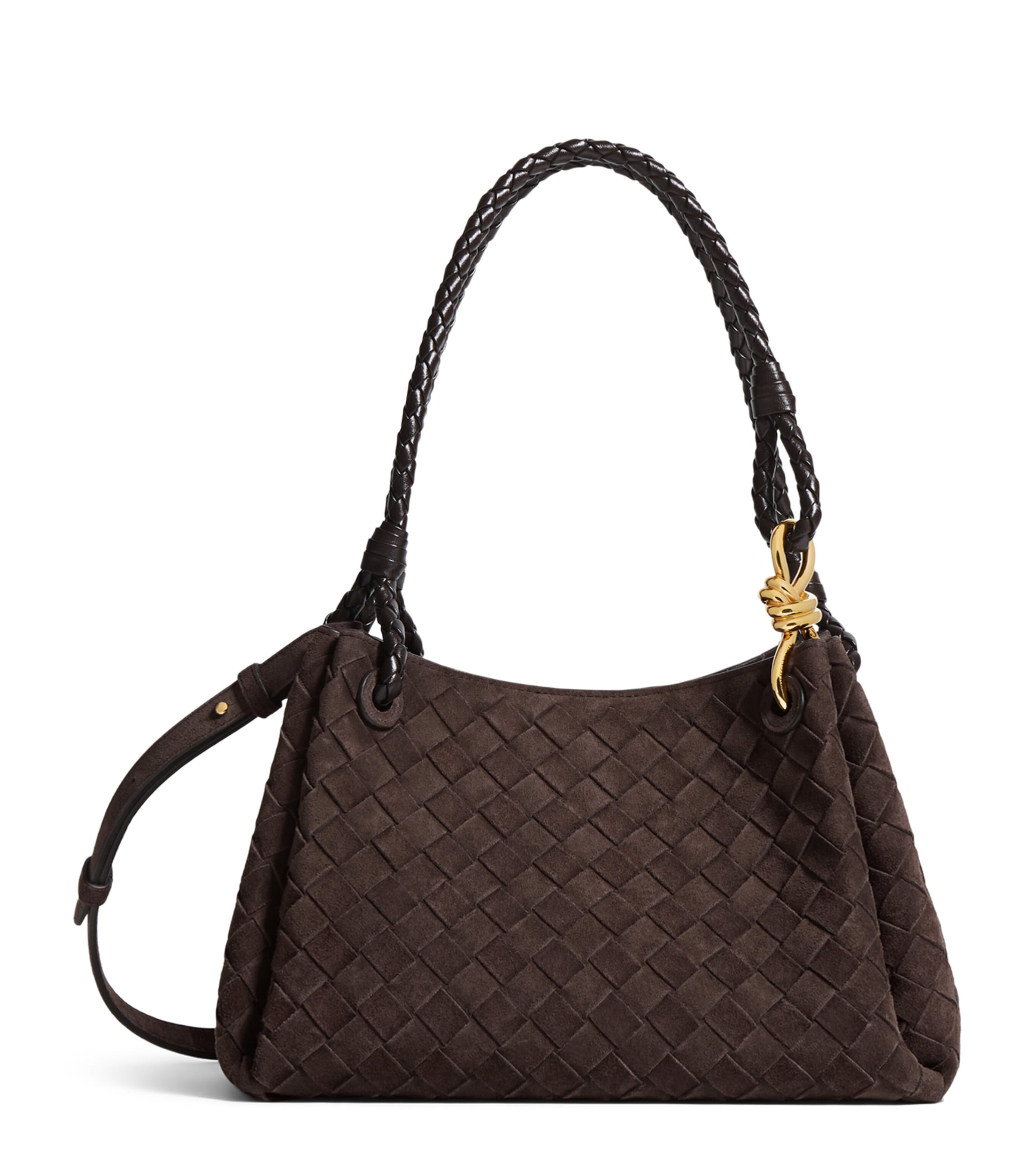 Bottega Veneta Suede Parachute Shoulder Bag