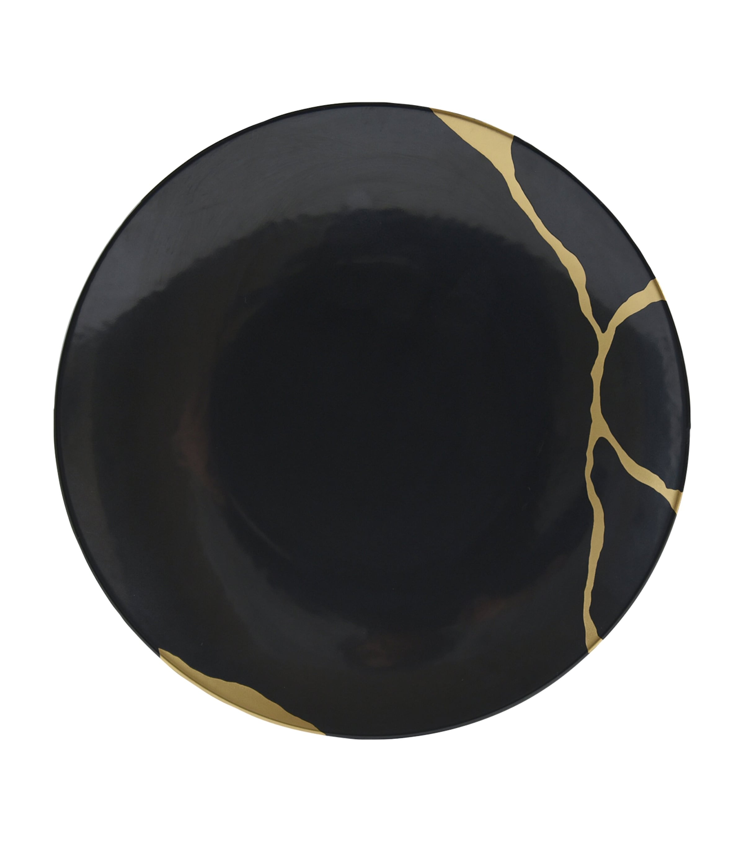 Kintsugi Charbon Dessert Plate (21cm)