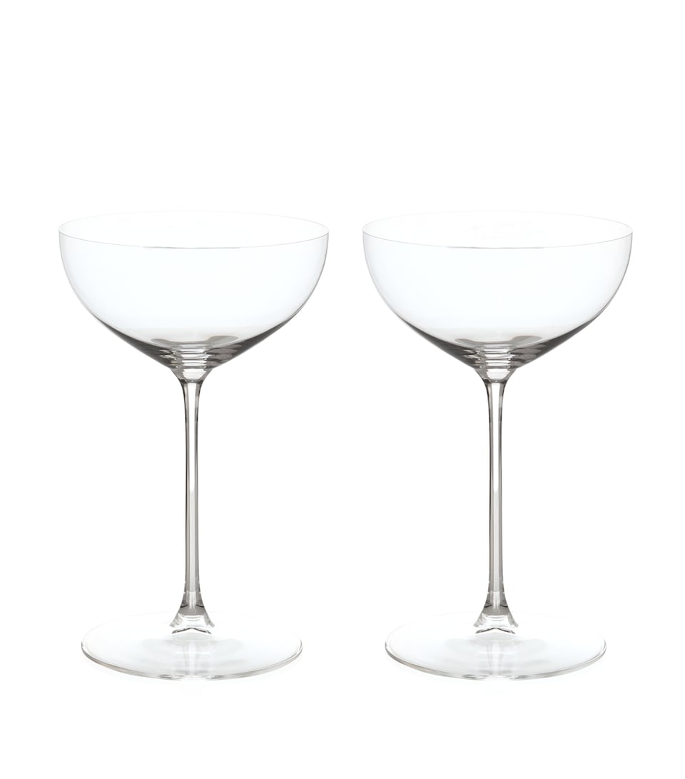 Set of 2 Crystal Veritas Coupes (310ml)