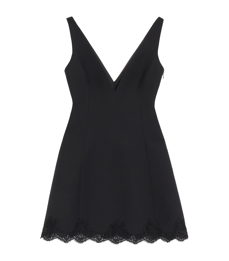 Valentino Womens V-Neck Mini Dress