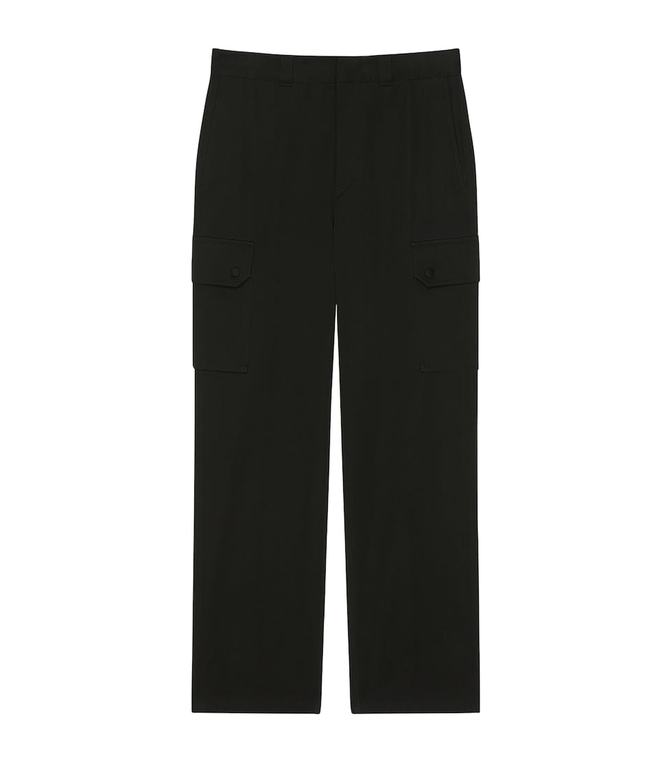 Givenchy Mens Cotton Cargo Trousers