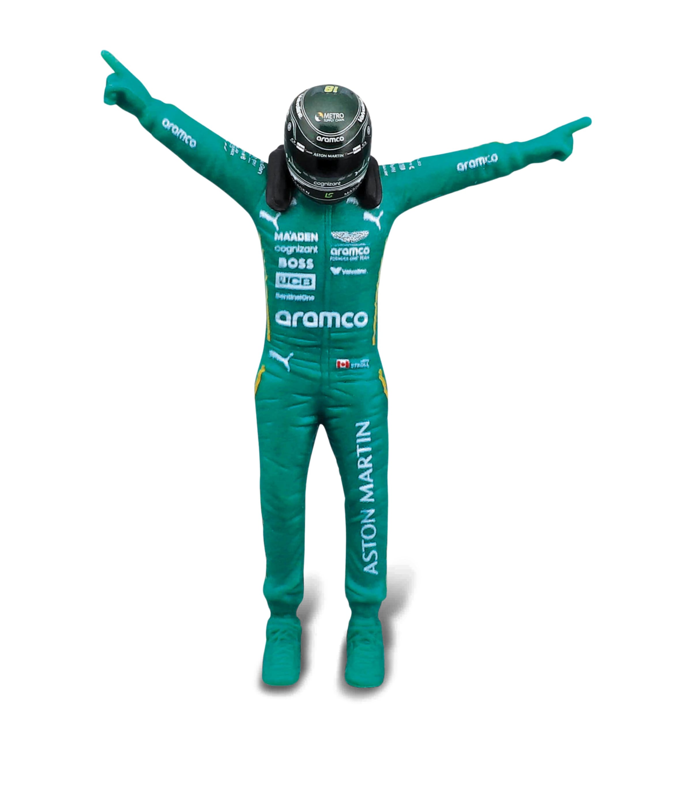 Bburago F1 Aston Martin AMR25 1:24 Model and Lance Stroll Figure