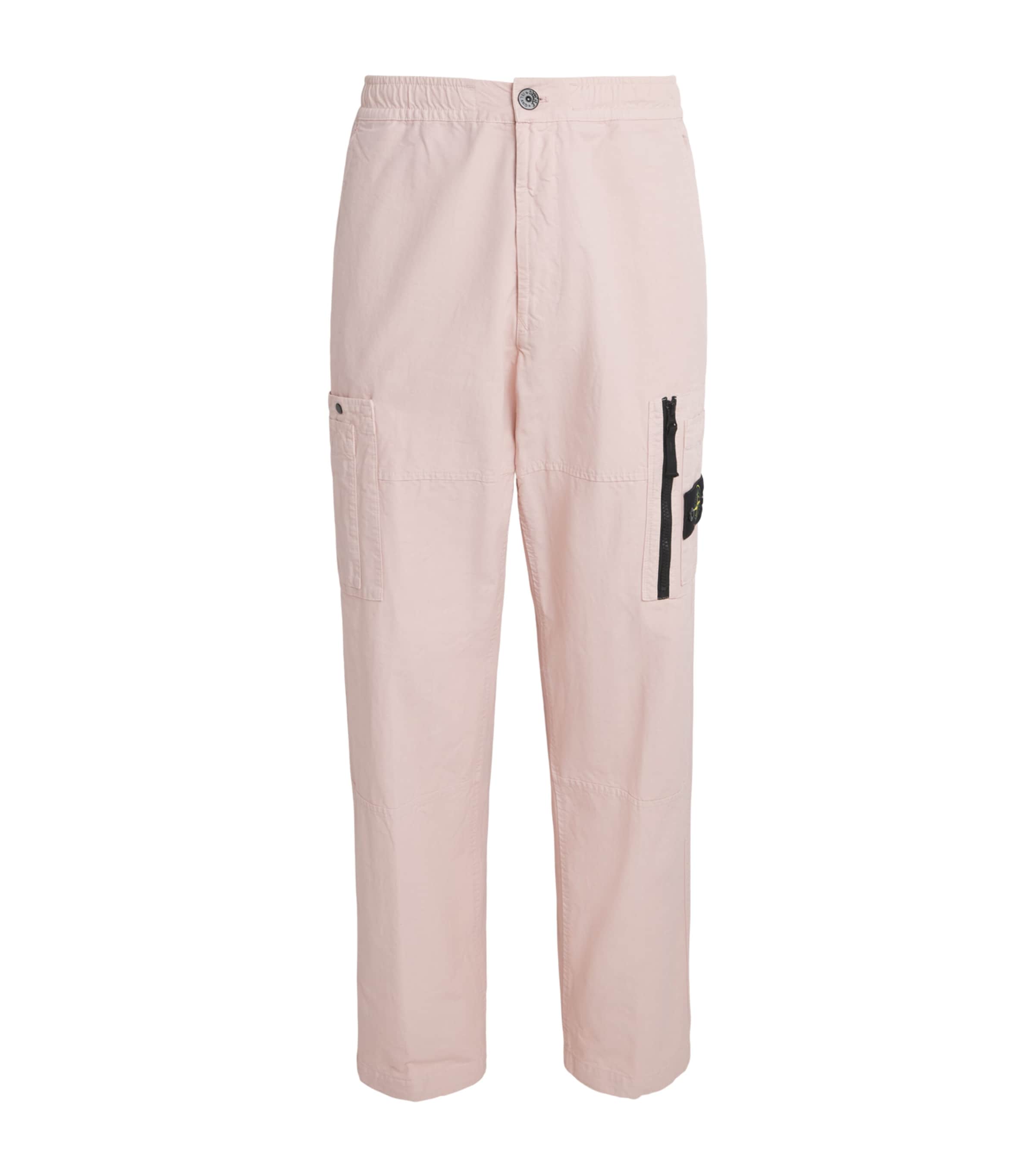 Stone Island Mens Organic Cotton Ripstop Cargo Trousers