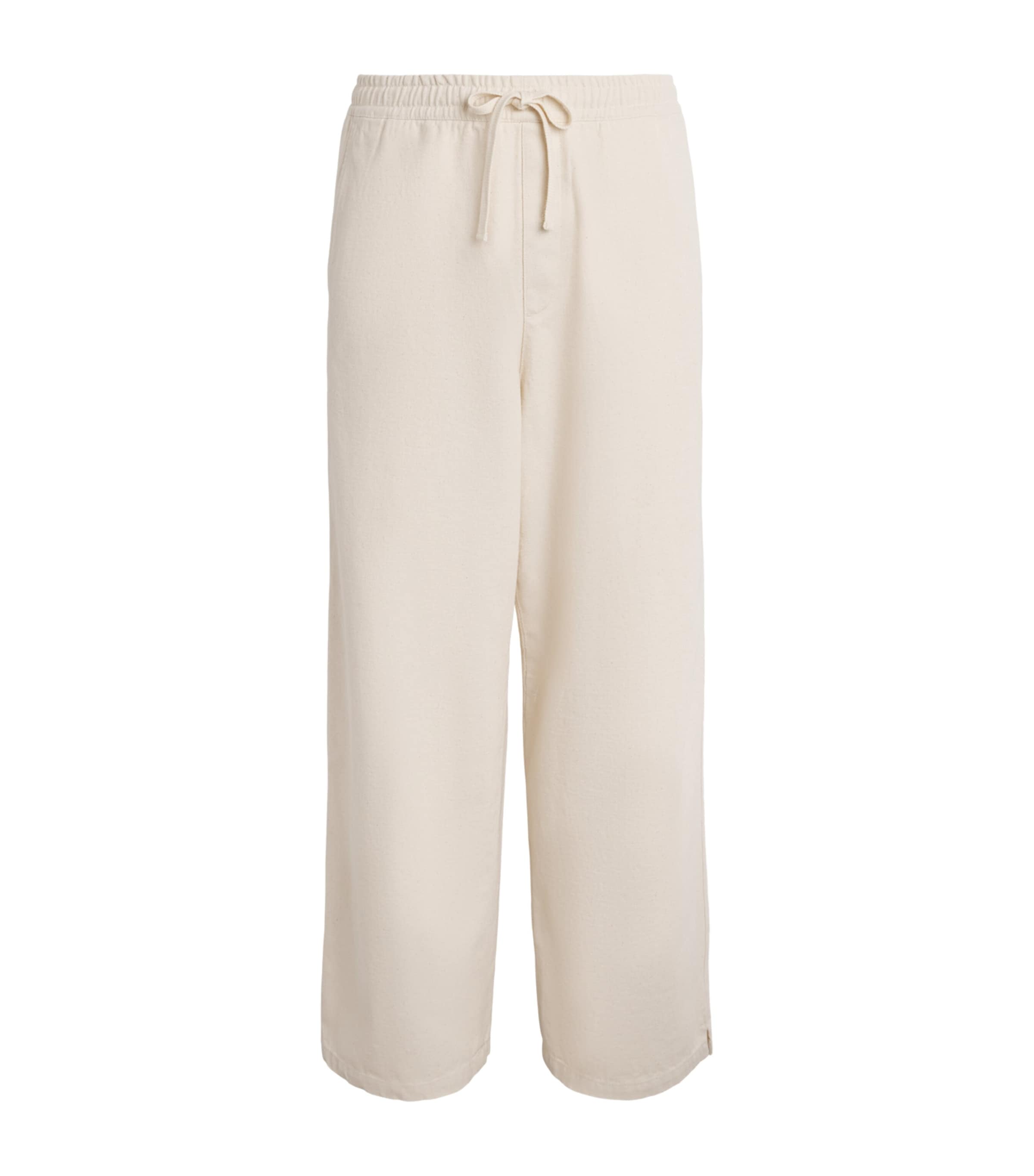 A.P.C. Mens Cotton Drawstring Trousers Aac Off White
