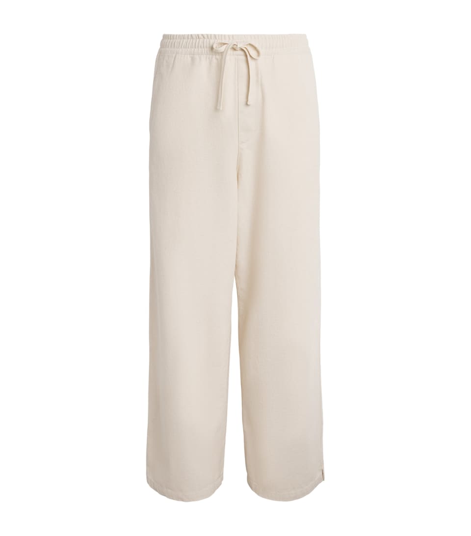A.P.C. Mens Cotton Drawstring Trousers Aac Off White