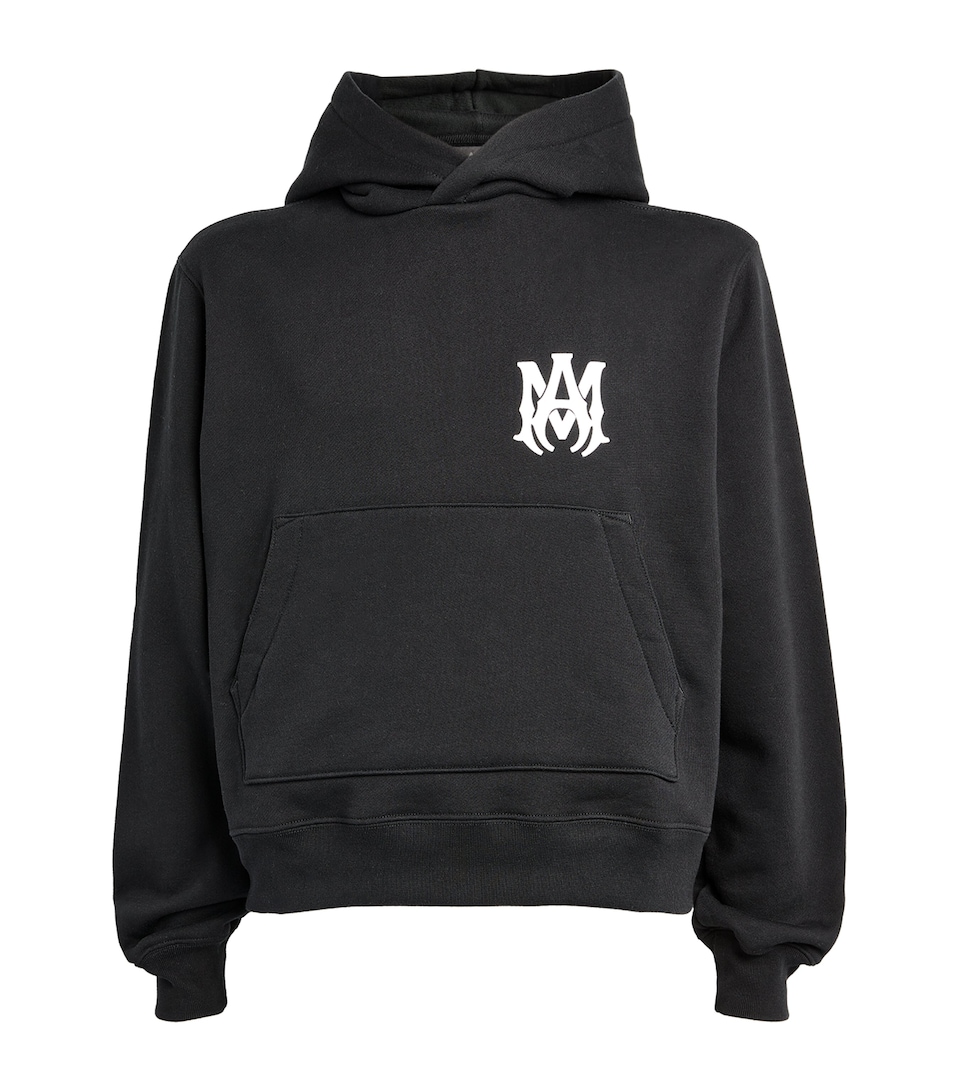 AMIRI Mens Cotton Core Logo Hoodie Black