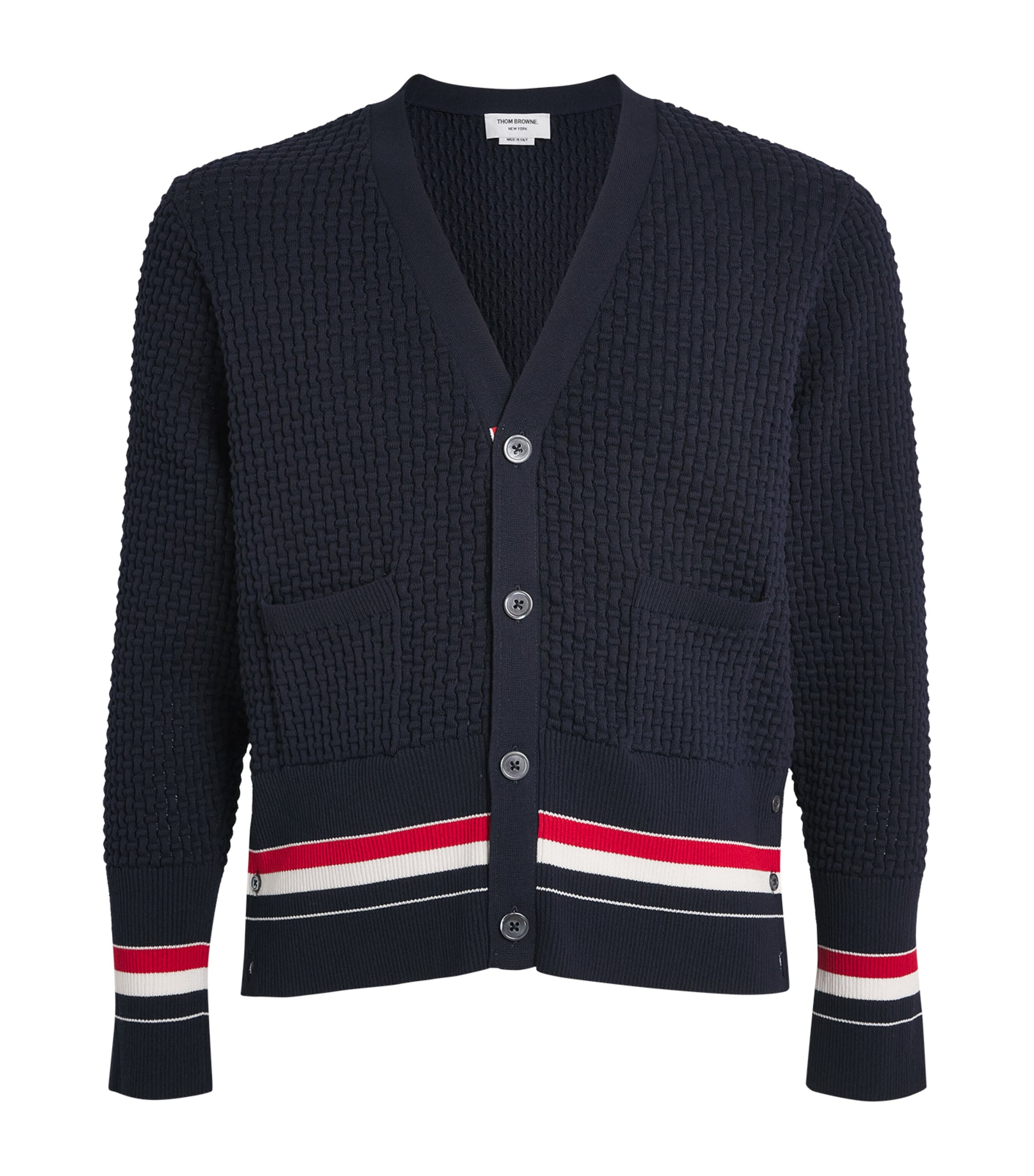 Cotton Ripple-Stitch Cardigan