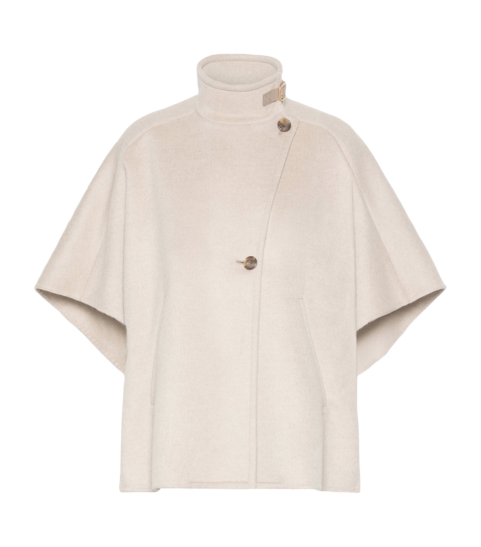 Max Mara Womens Cashmere Cape Stone
