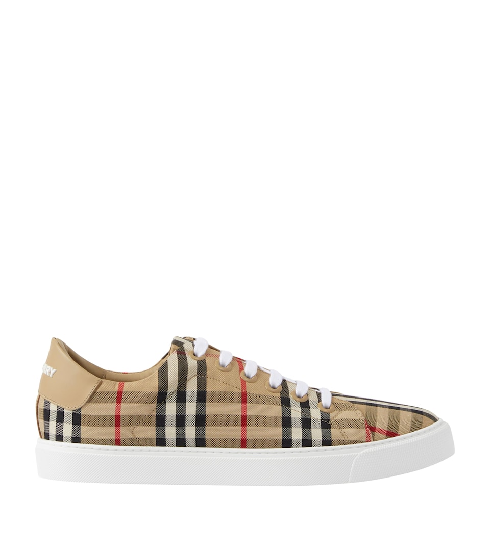 Cotton Check Sneakers
