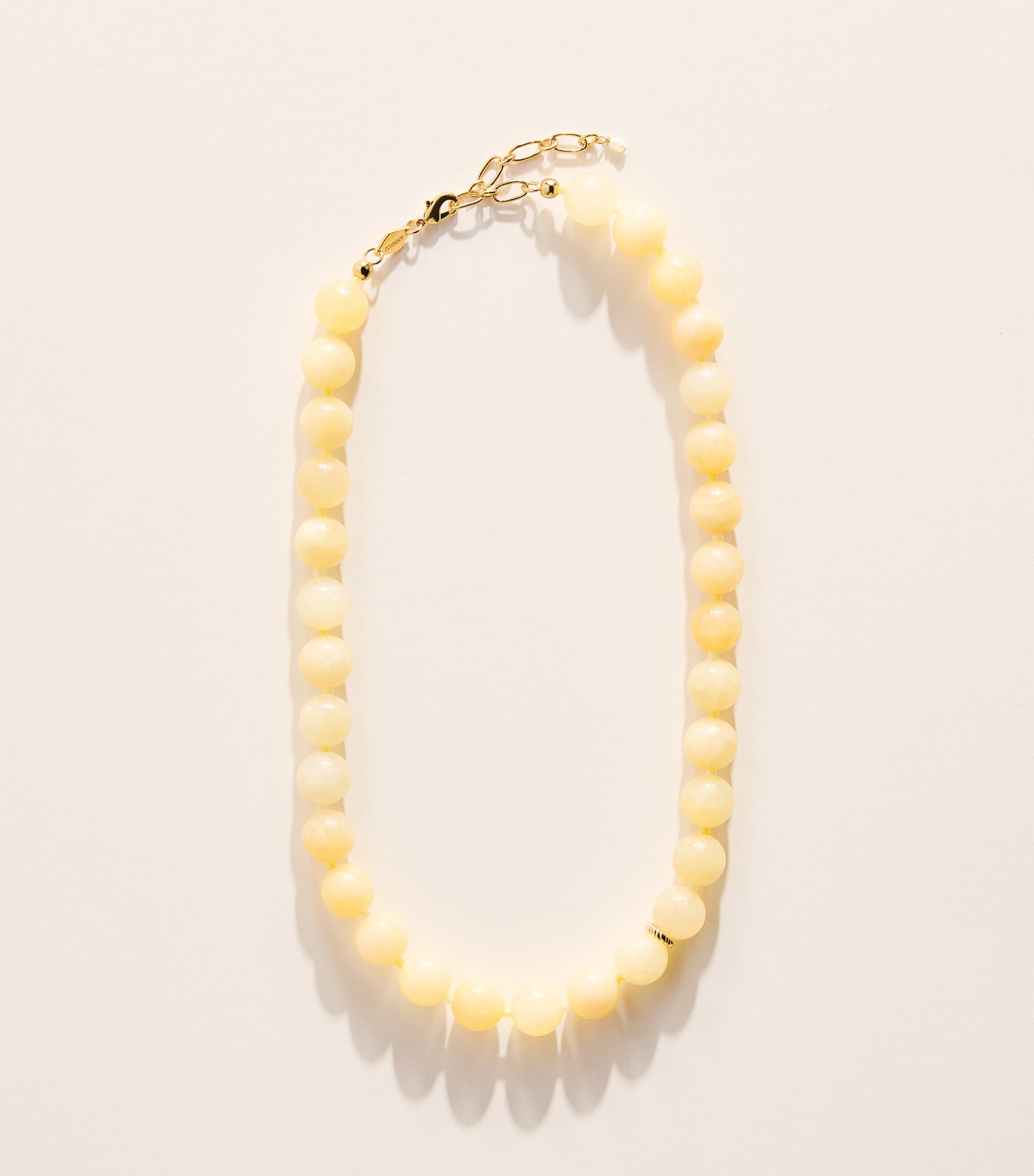 Anni Lu Gold-Plated Beaded Ball Necklace Lemonade