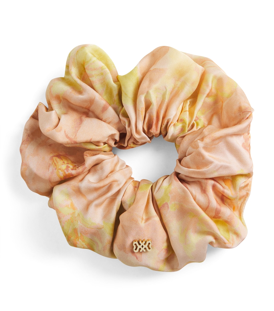 Sandro Paris Floral Scrunchie Pink / Green