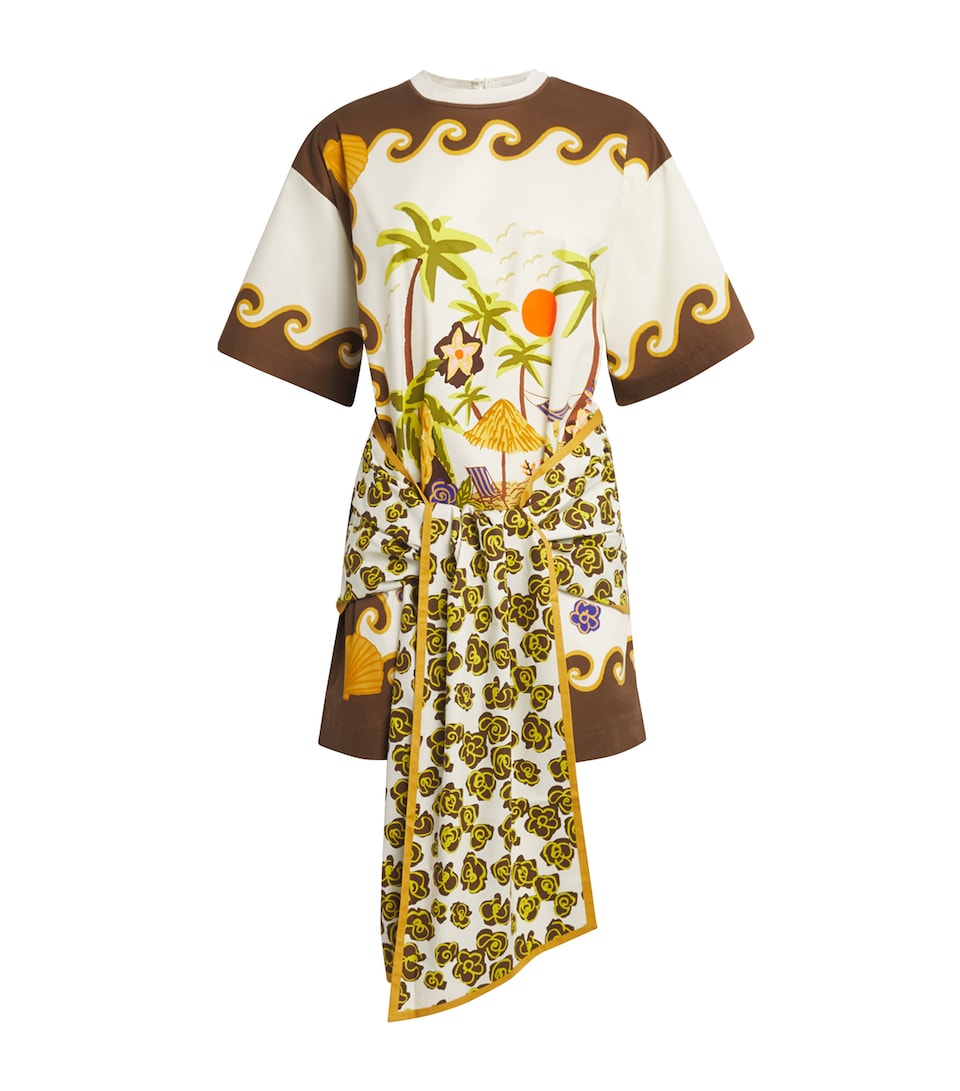 ALEMAIS Womens Cotton Island Cove Tunic Dress Cream