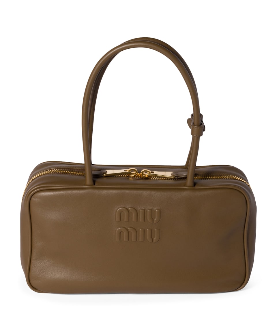 Leather Beau Top-Handle Bag