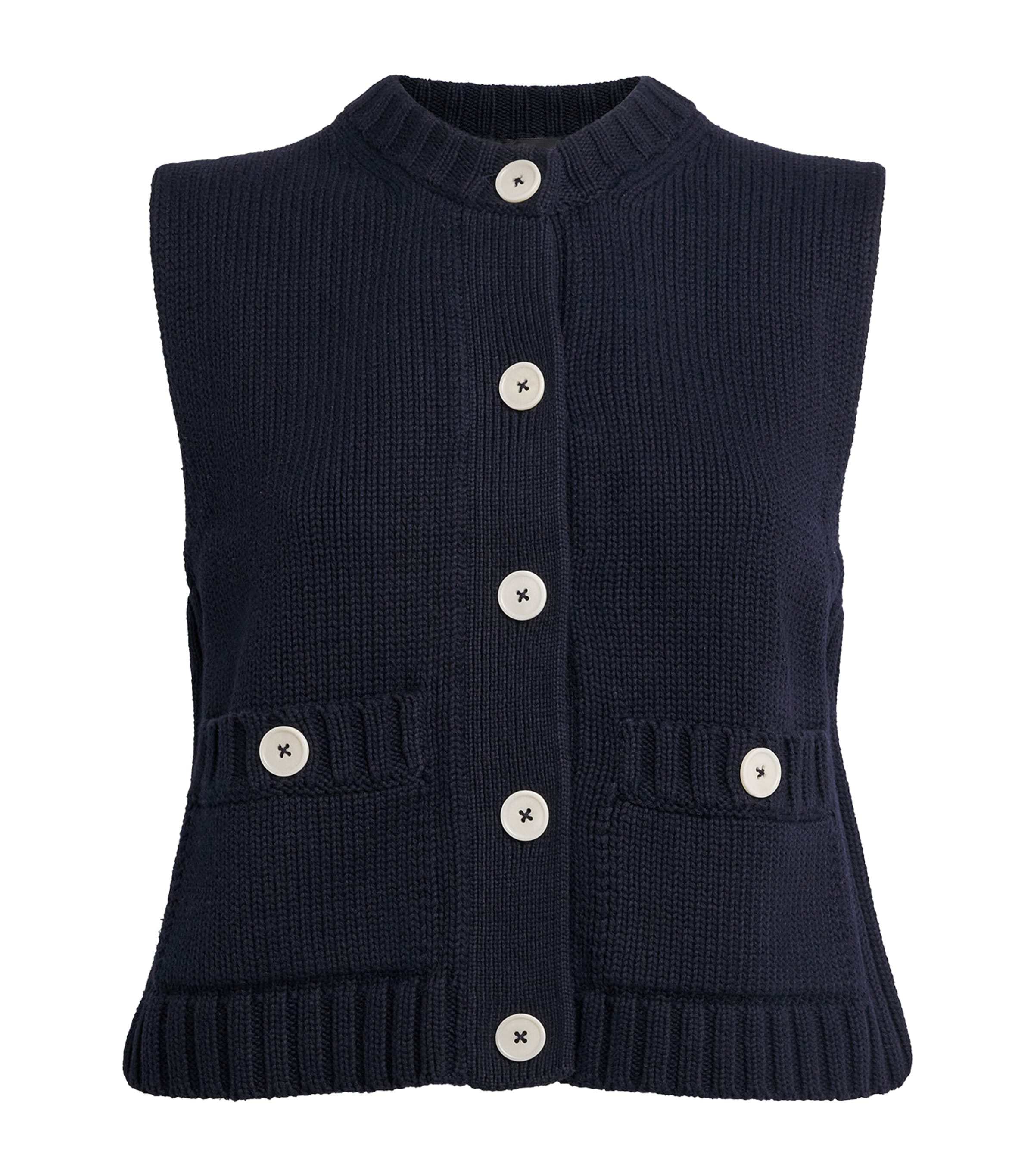 Organic Cotton Buttoned Vest