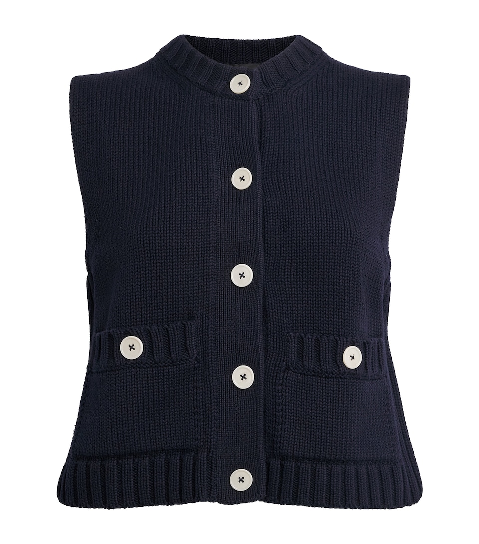 Organic Cotton Buttoned Vest