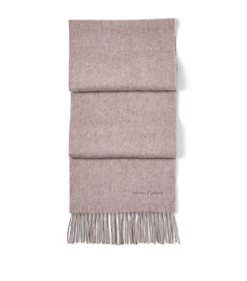 Aspinal Of London Cashmere Lightweight Scarf Latte