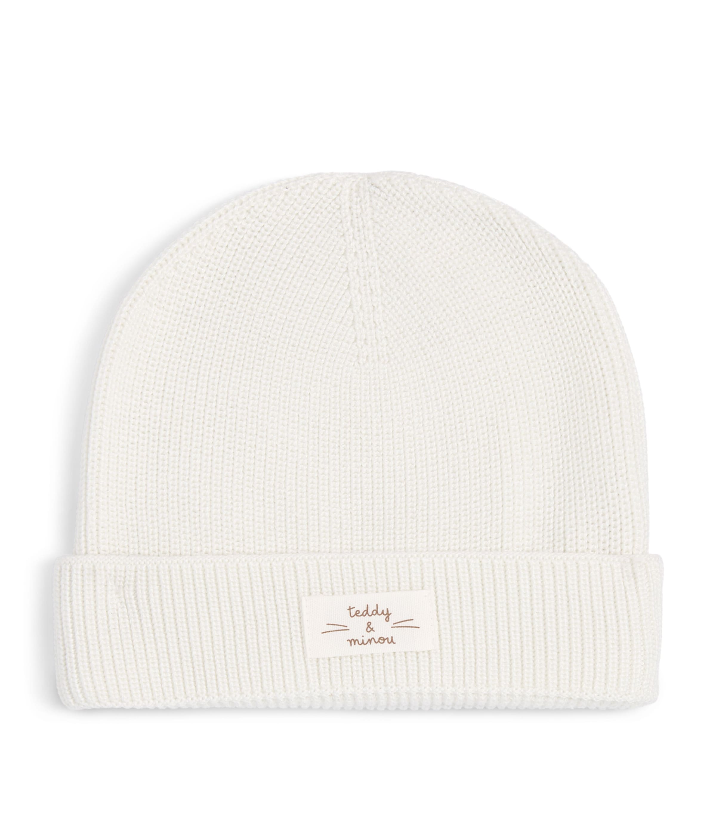 Teddy & Minou Knitted Beanie (1-24 Months) Milk
