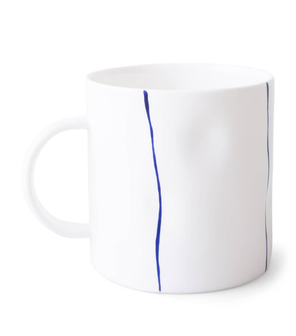 Fine Bone China Stripe Tea Mug