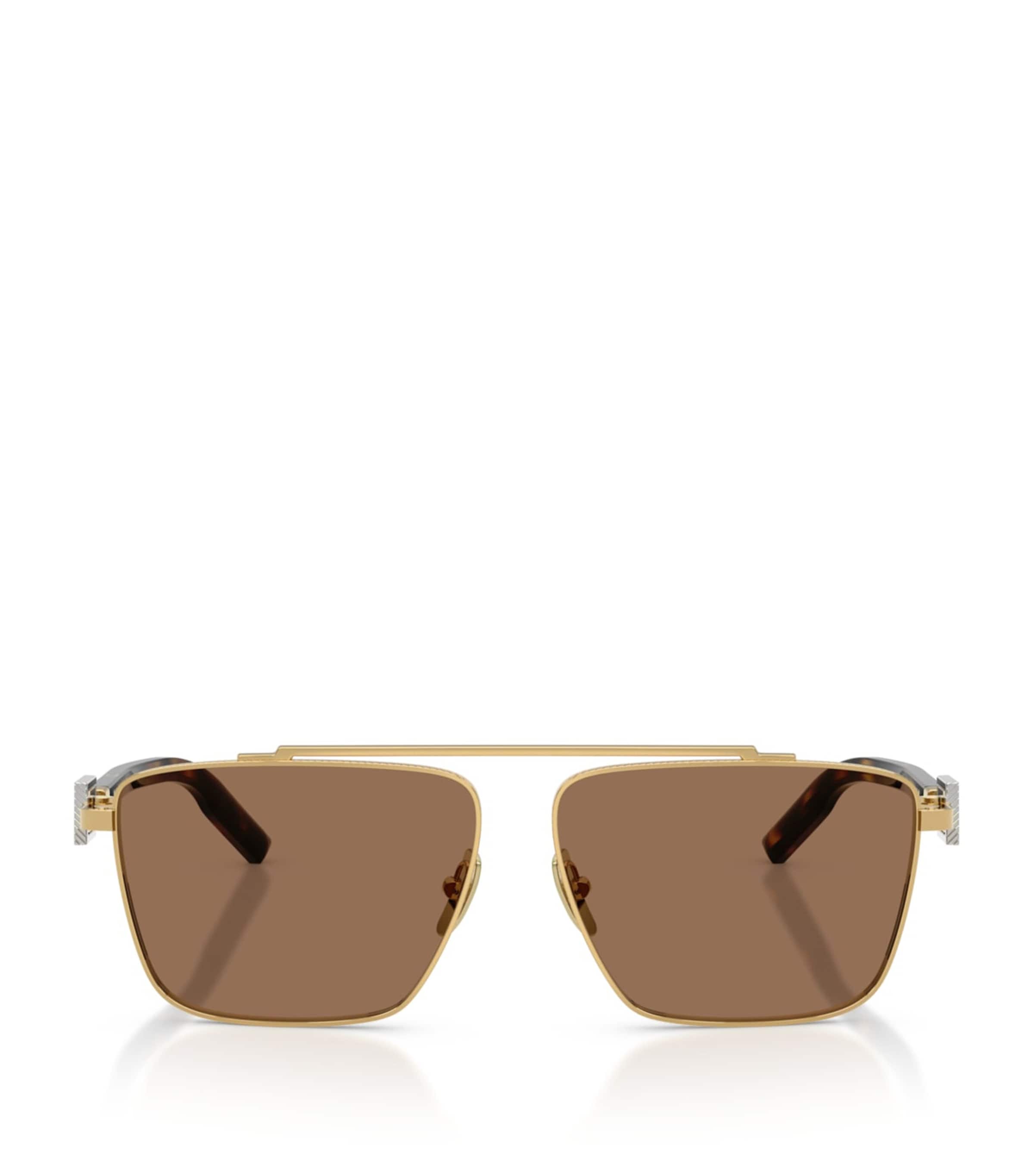 Dolce&Gabbana Metal Square Sunglasses Gold