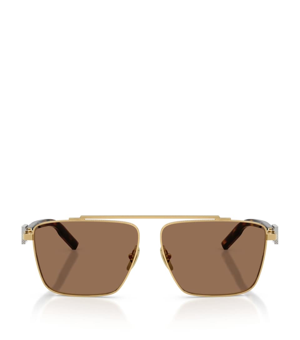 Dolce&Gabbana Metal Square Sunglasses Gold