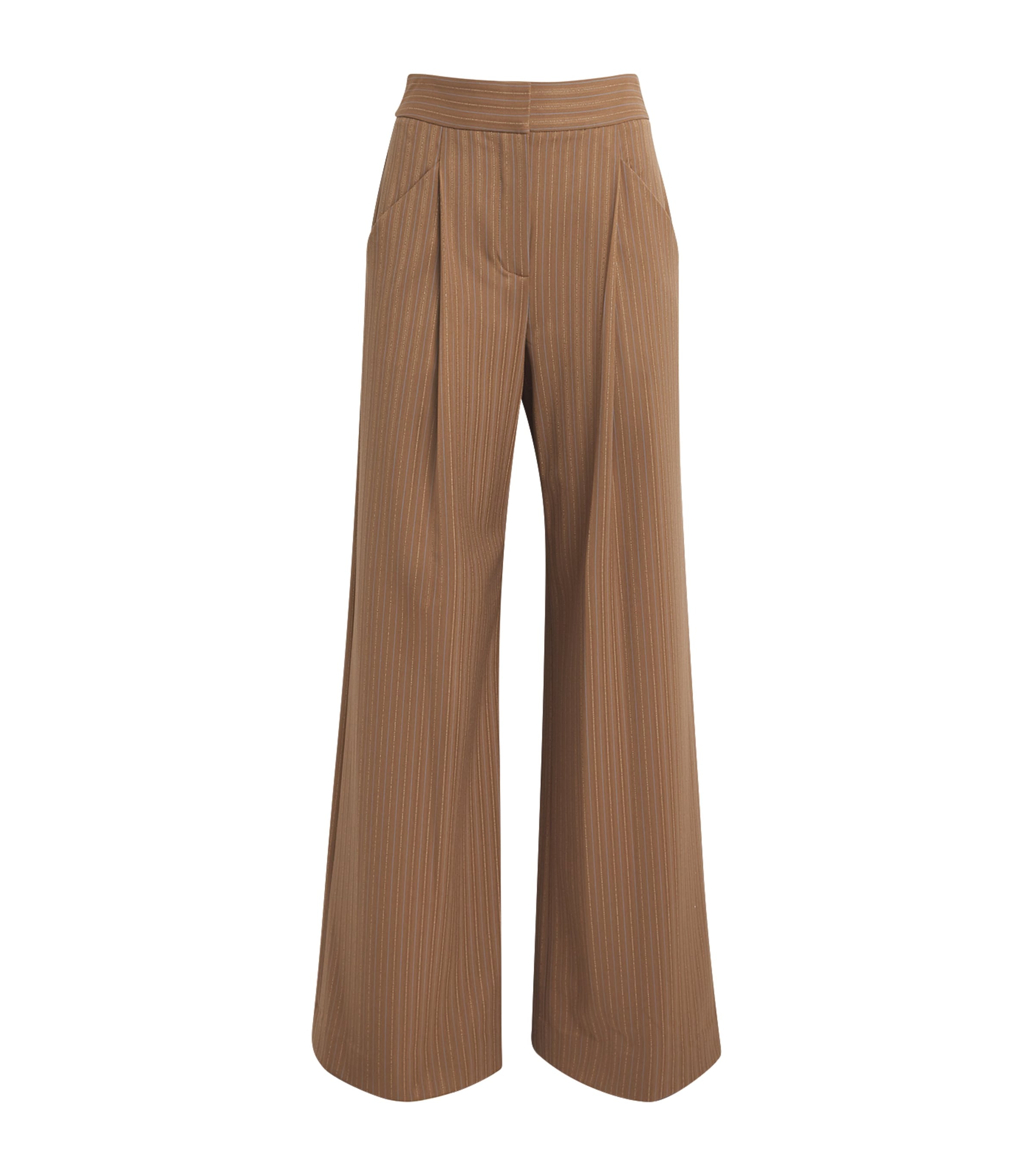 Pinstripe Rimini Wide-Leg Trousers