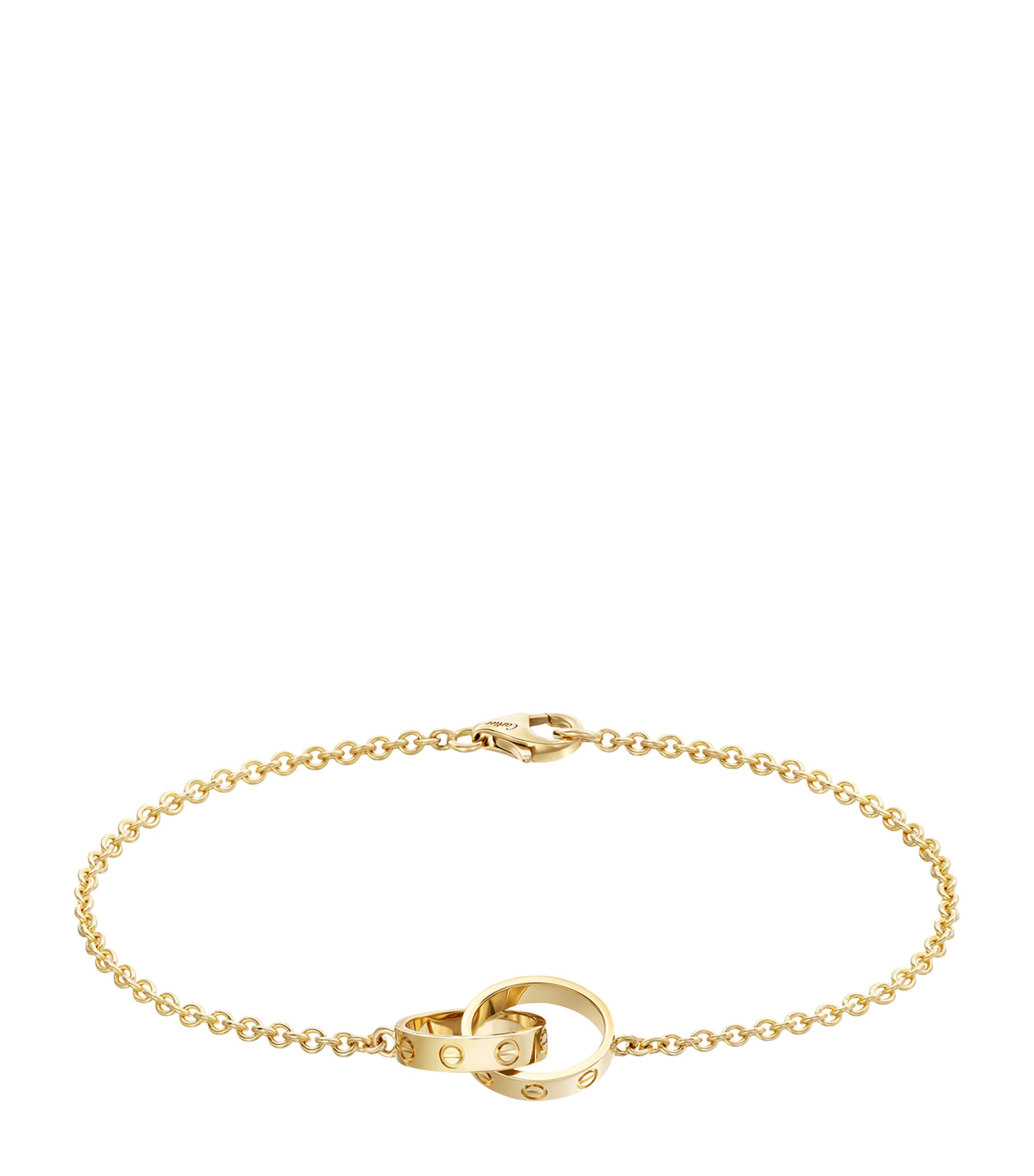 Yellow Gold LOVE Chain Bracelet