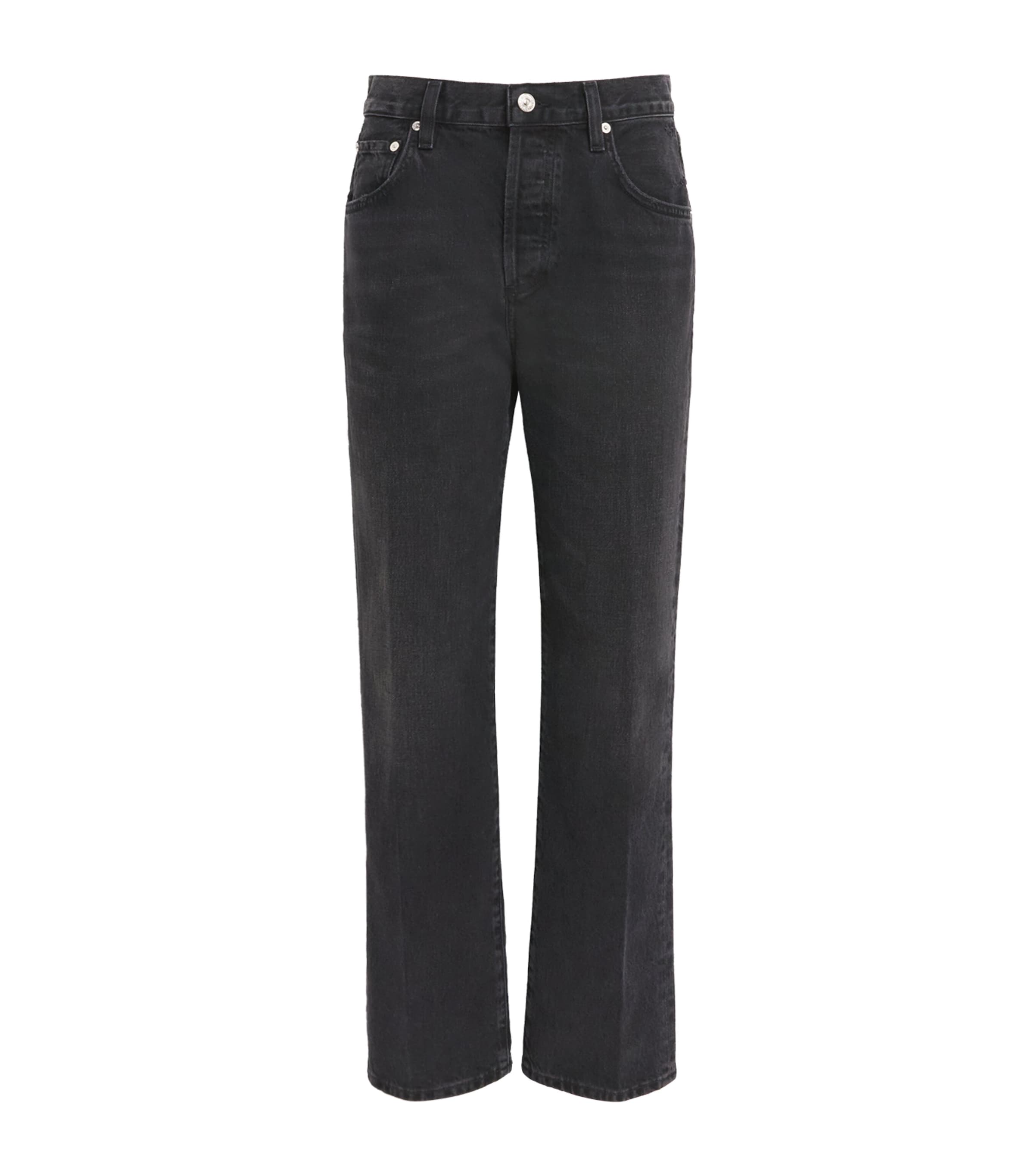 Citizens of Humanity Womens '90s French High-Rise Straight Jeans Andre Andreas Washed