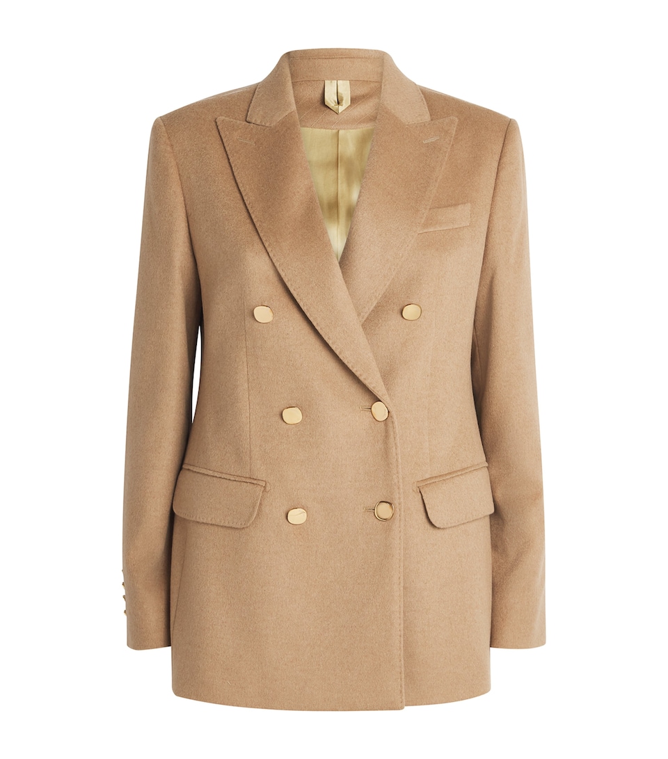Camel Hair Sartoriale Double-Breasted Blazer