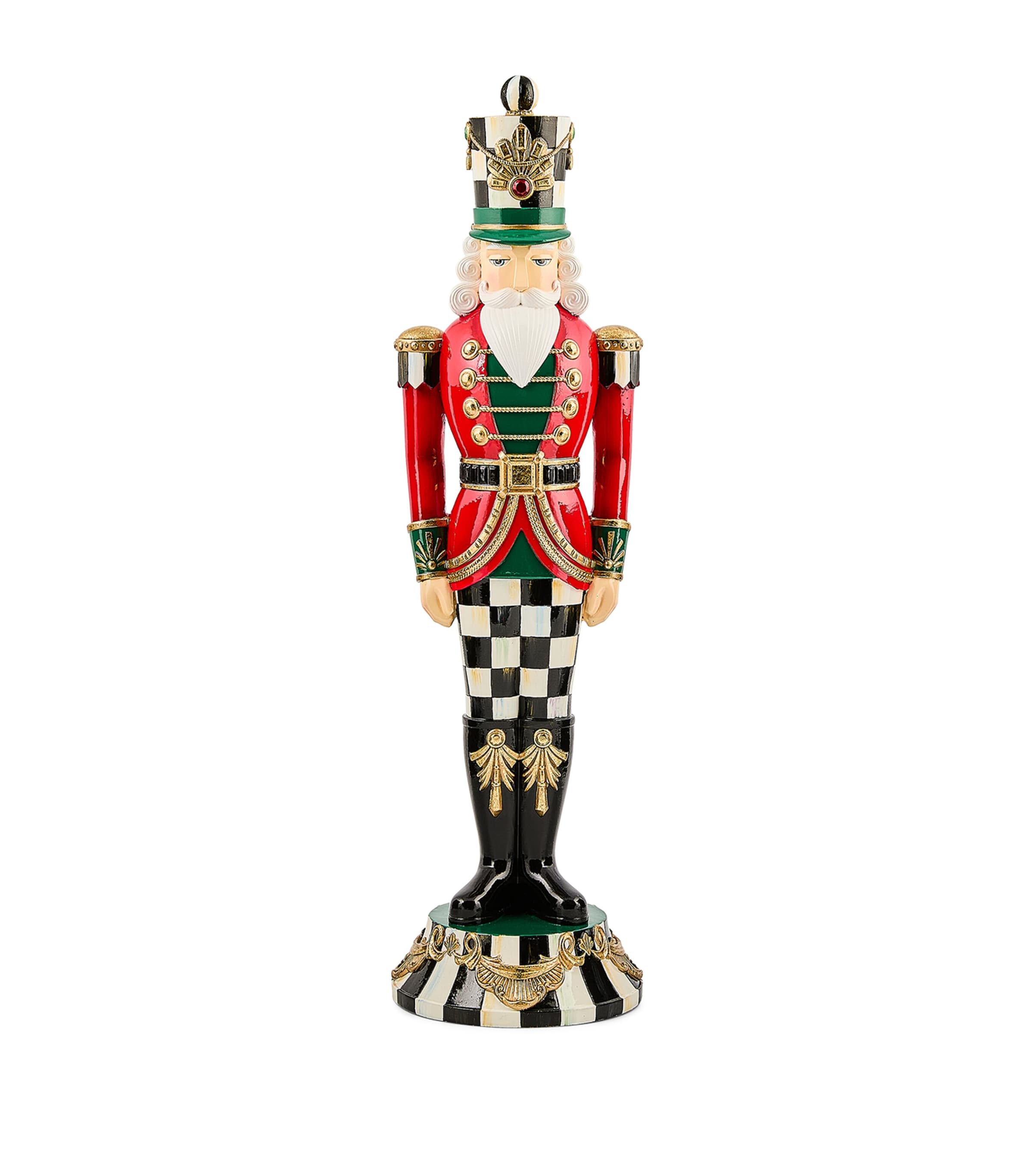 MacKenzie-Childs Resin Courtly Classic Nutcracker (45.5cm) Red