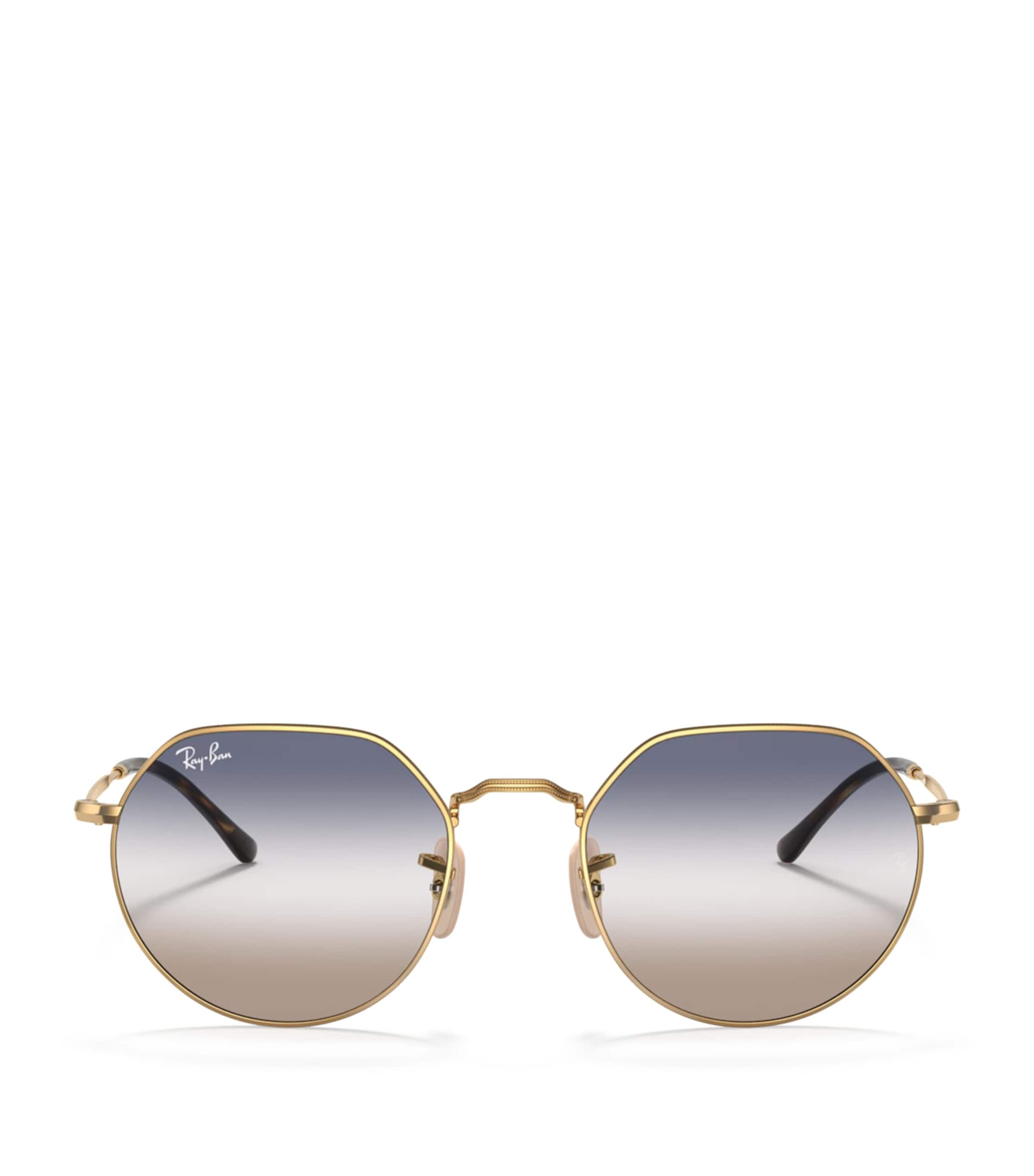 Ray-Ban Metal Jack Round Sunglasses Gold